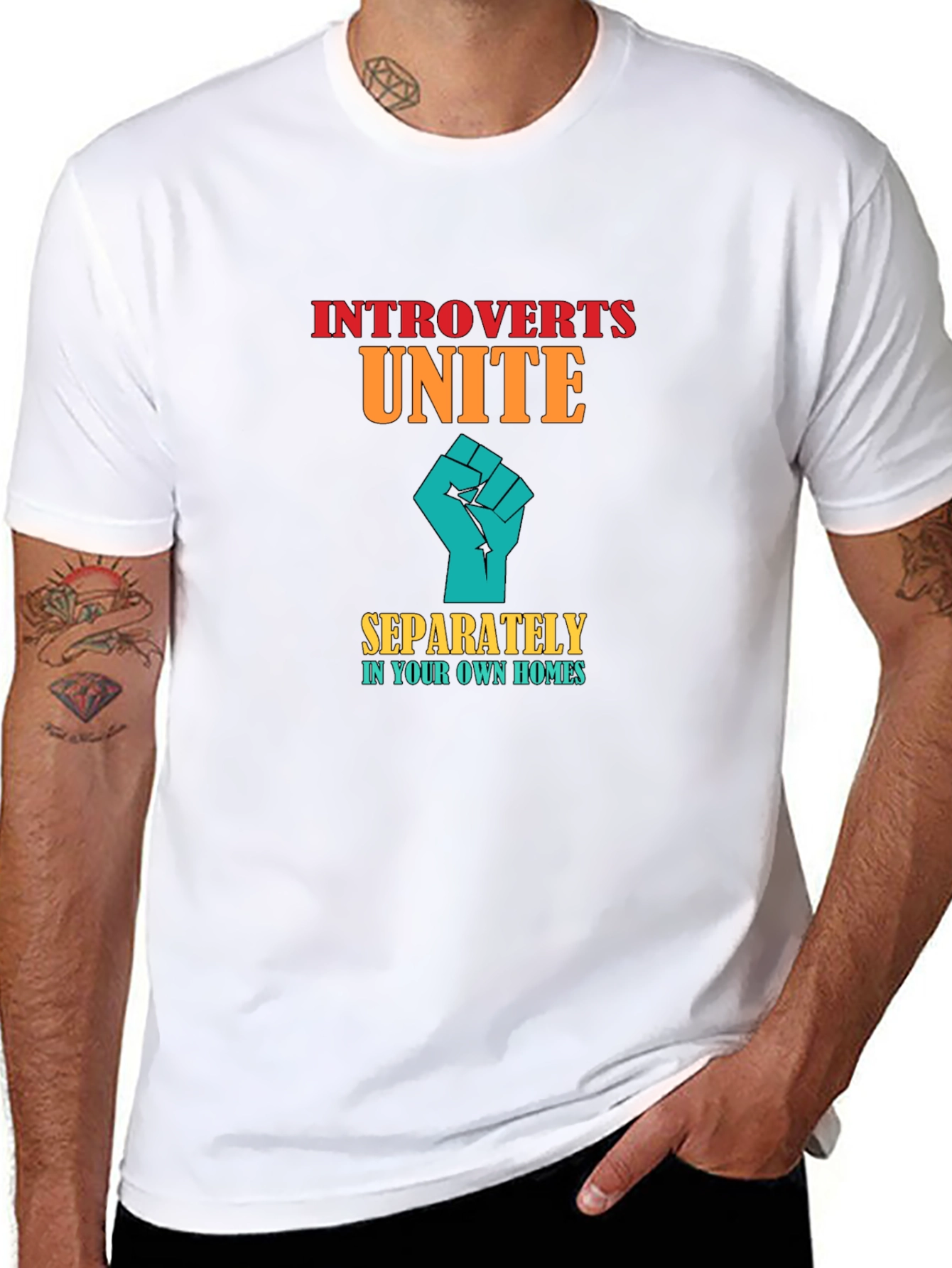 Introverts Unite T-Shirt - Separately in Your Own Homes