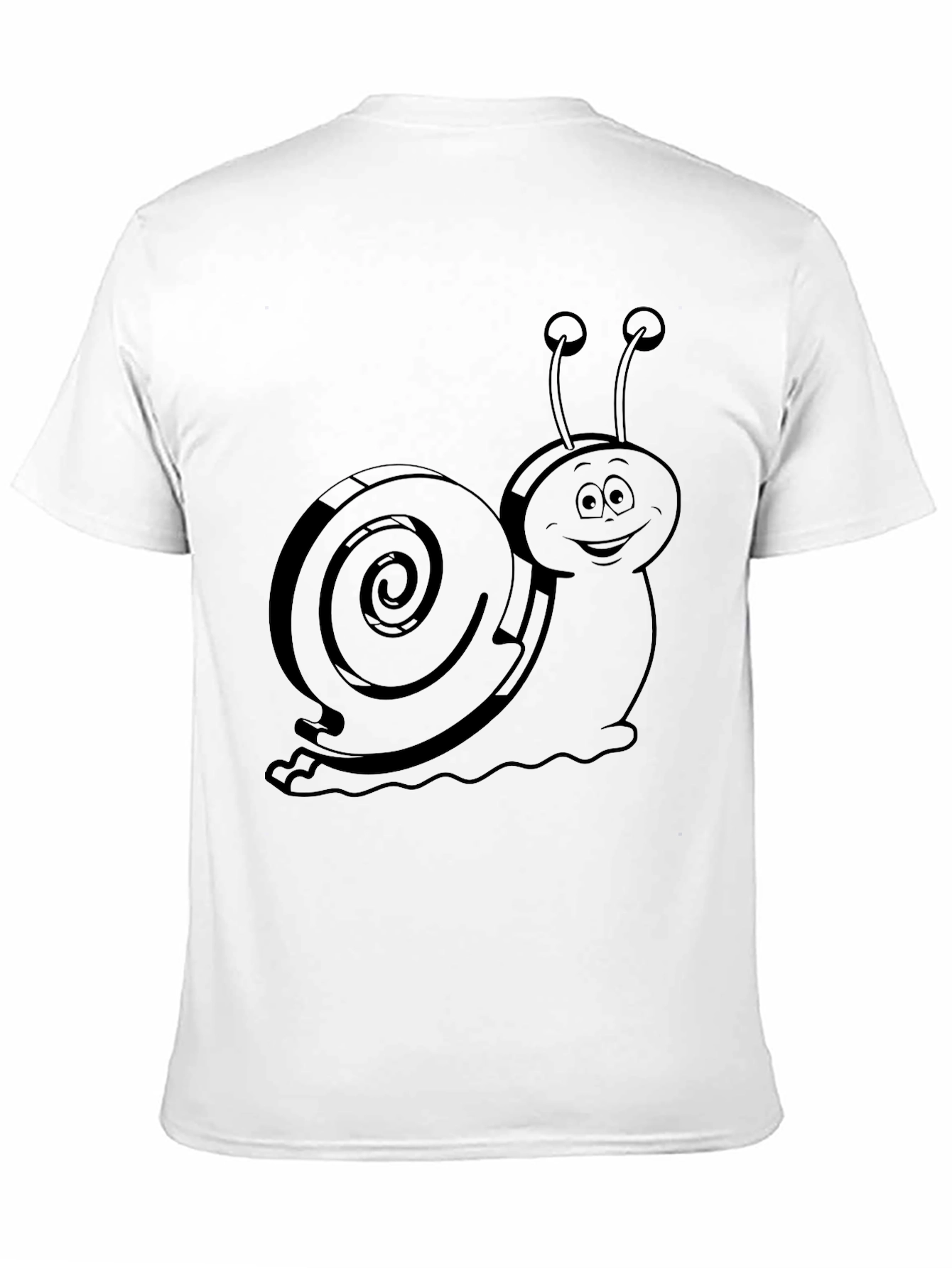 Snail Graphic Tee - Mens Black Cotton T-Shirt