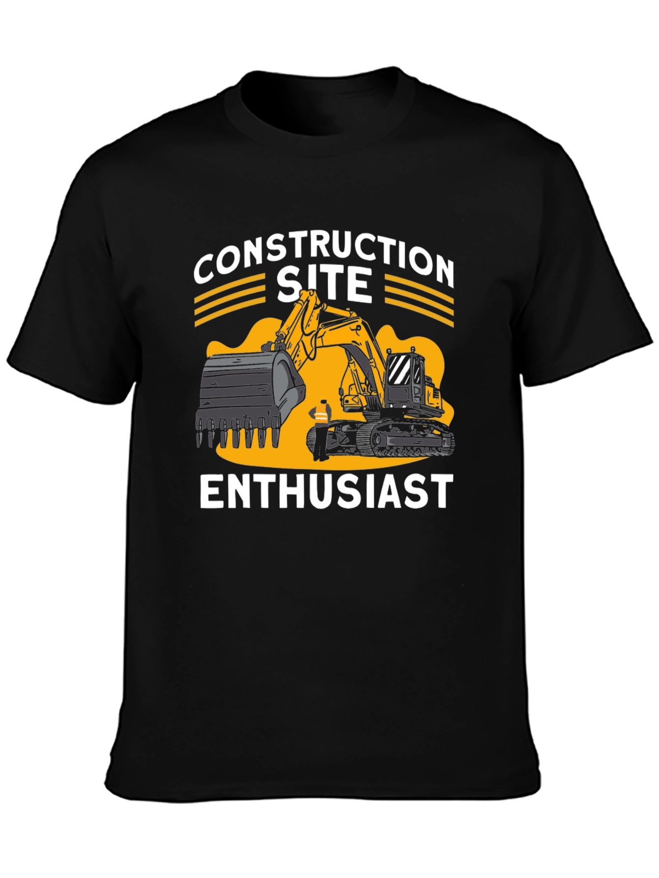 Construction Site Enthusiast Graphic T-Shirt
