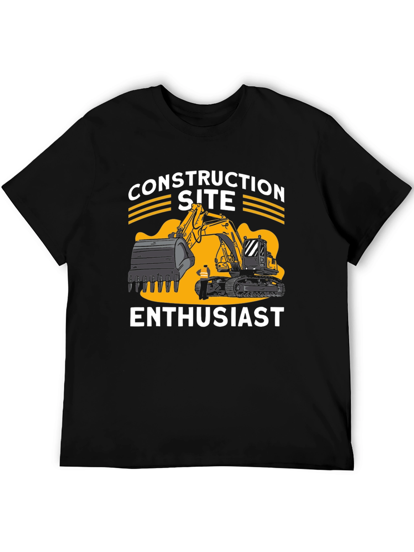 Construction Site Enthusiast Graphic T-Shirt