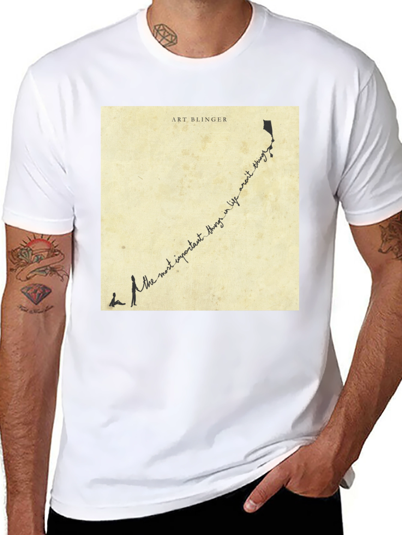 Art Blinger Inspirational Quote Graphic T-Shirt