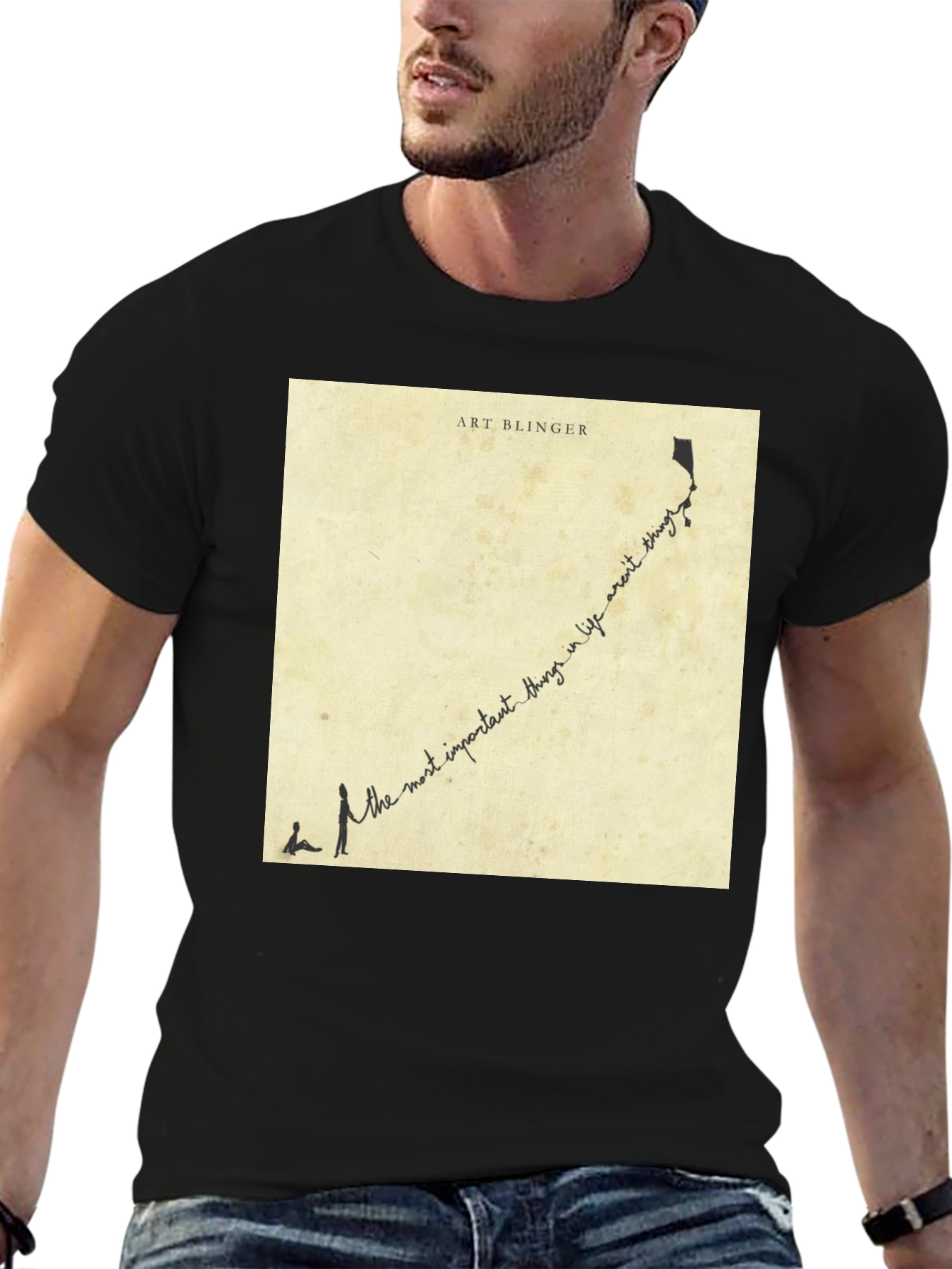 Art Blinger Inspirational Quote Graphic T-Shirt