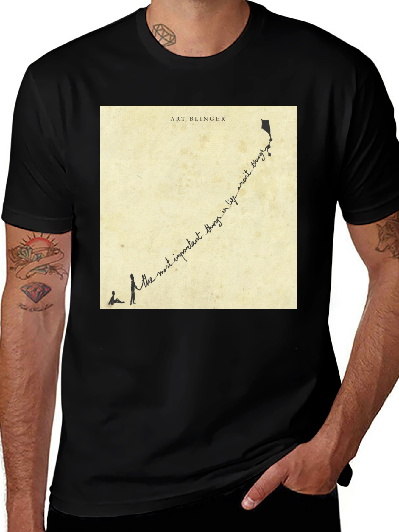 Art Blinger Inspirational Quote Graphic T-Shirt