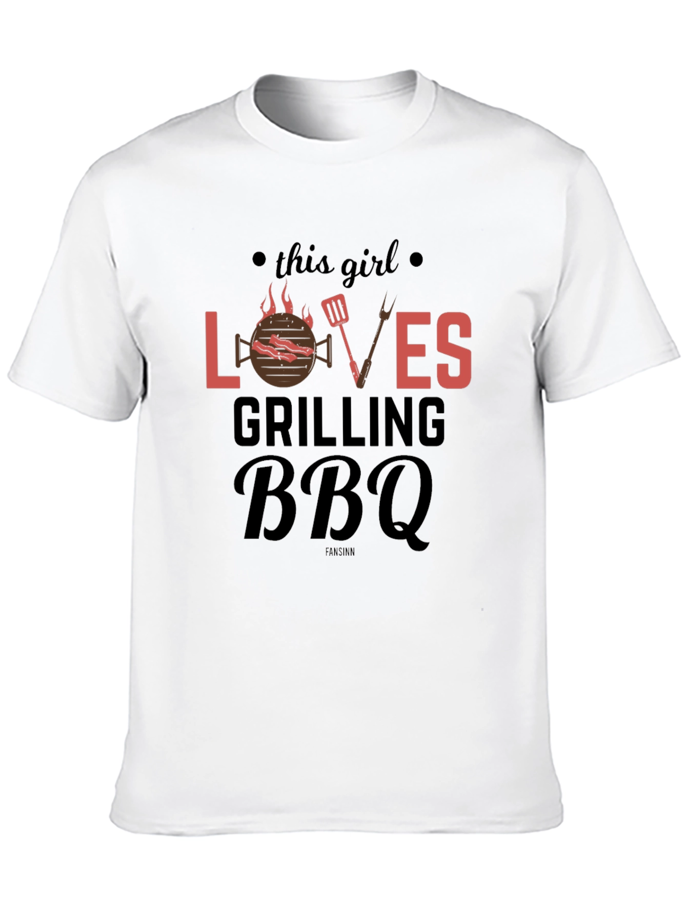 Grilling BBQ Lover T-Shirt - This Girl Loves BBQ