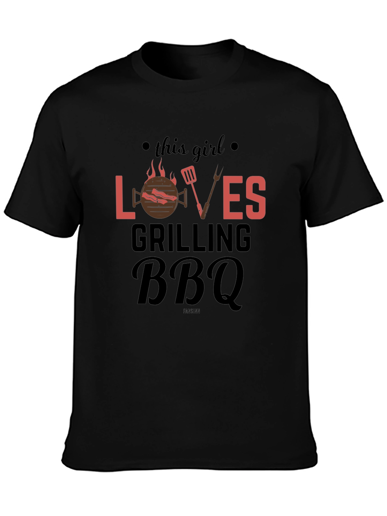 Grilling BBQ Lover T-Shirt - This Girl Loves BBQ