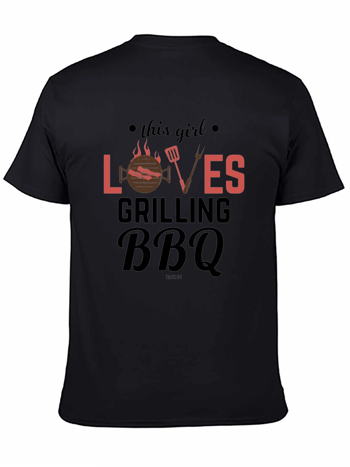 Grilling BBQ Lover T-Shirt - This Girl Loves BBQ