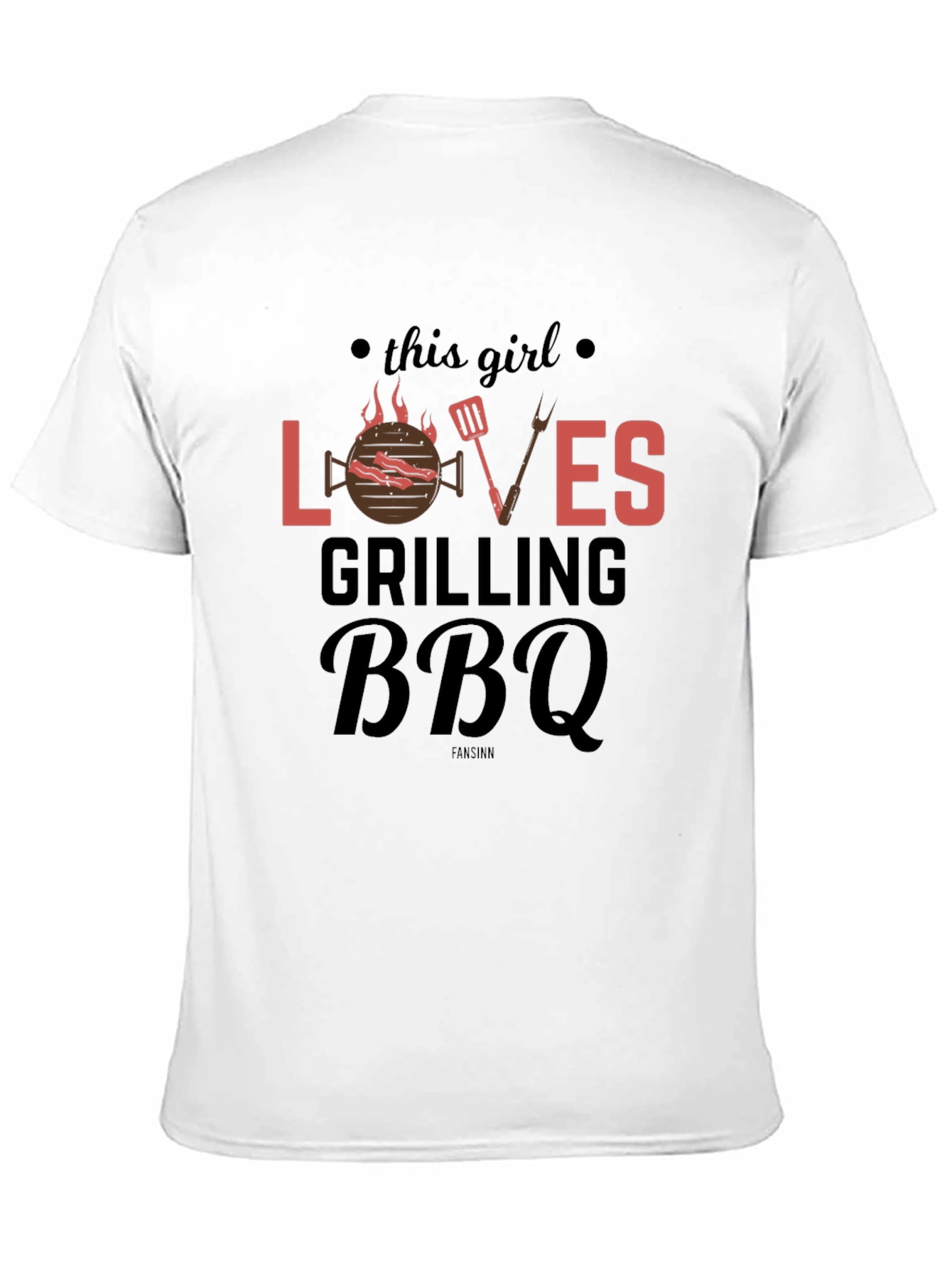 Grilling BBQ Lover T-Shirt - This Girl Loves BBQ