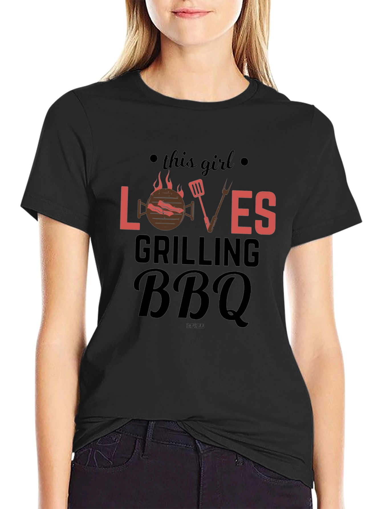 Grilling BBQ Lover T-Shirt - This Girl Loves BBQ