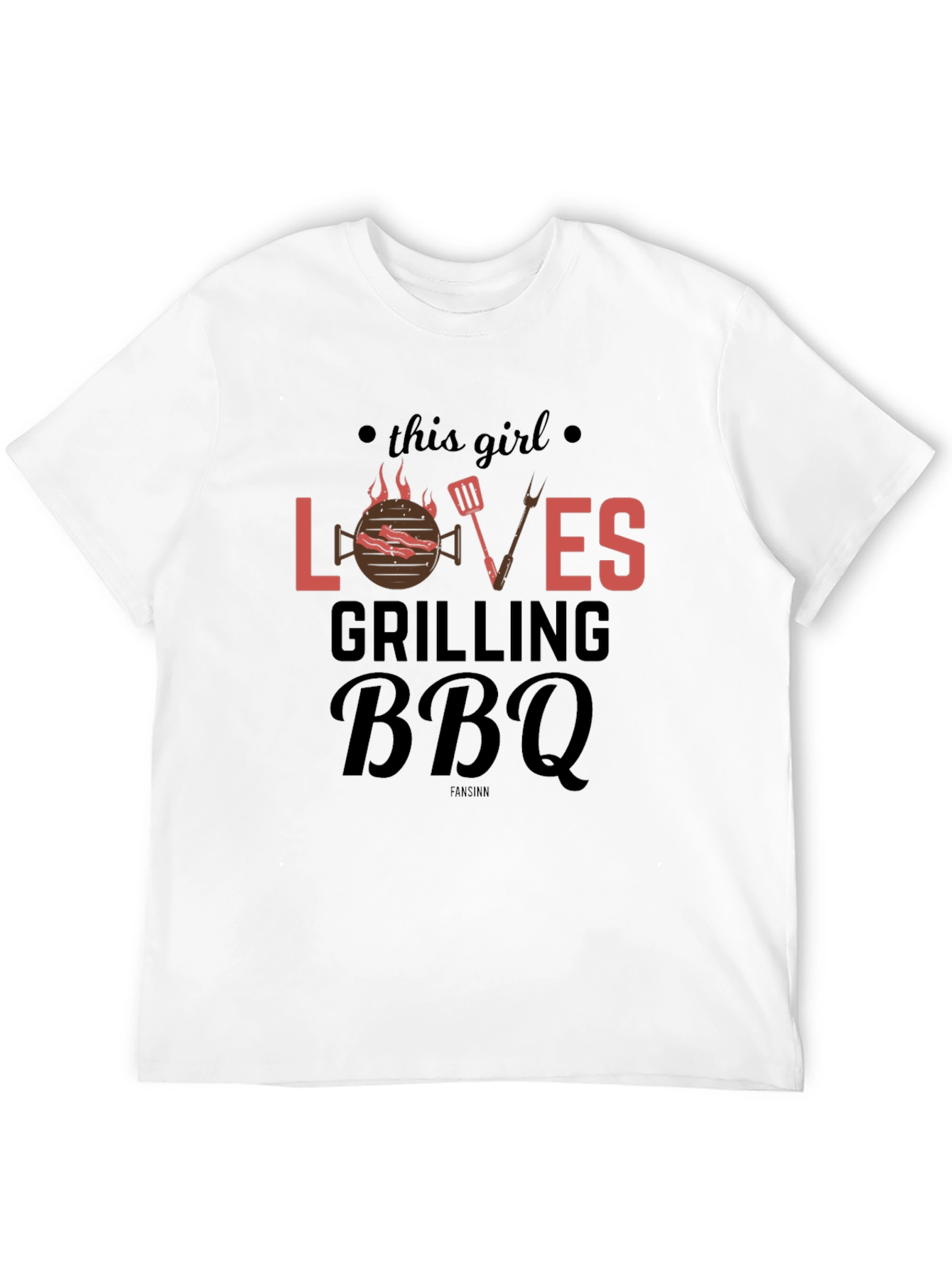 Grilling BBQ Lover T-Shirt - This Girl Loves BBQ