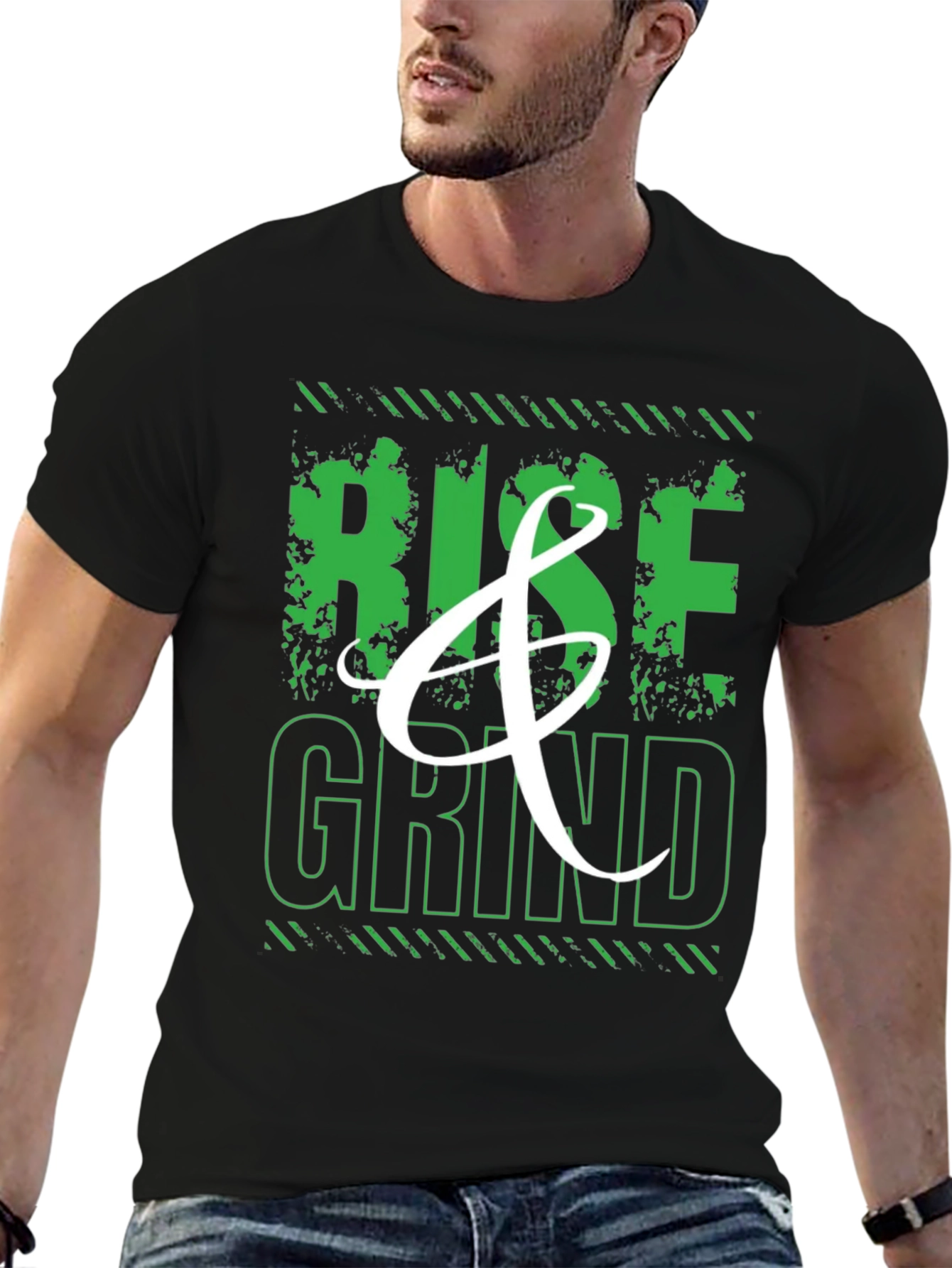 Rise & Grind Graphic T-Shirt - Mens Black Tee