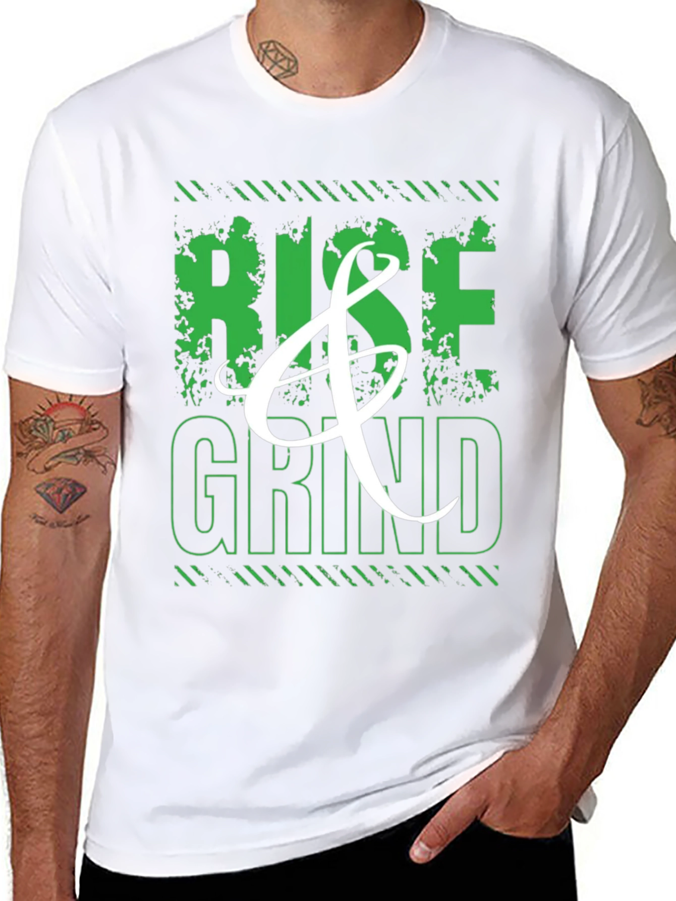 Rise & Grind Graphic T-Shirt - Mens Black Tee