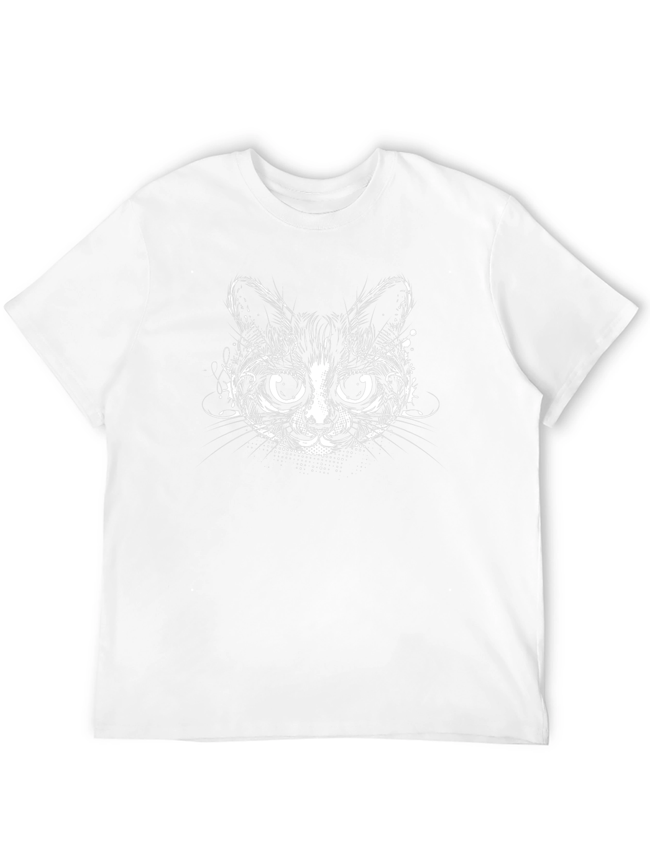 Black Cat Graphic Tee - Whimsical Feline Design