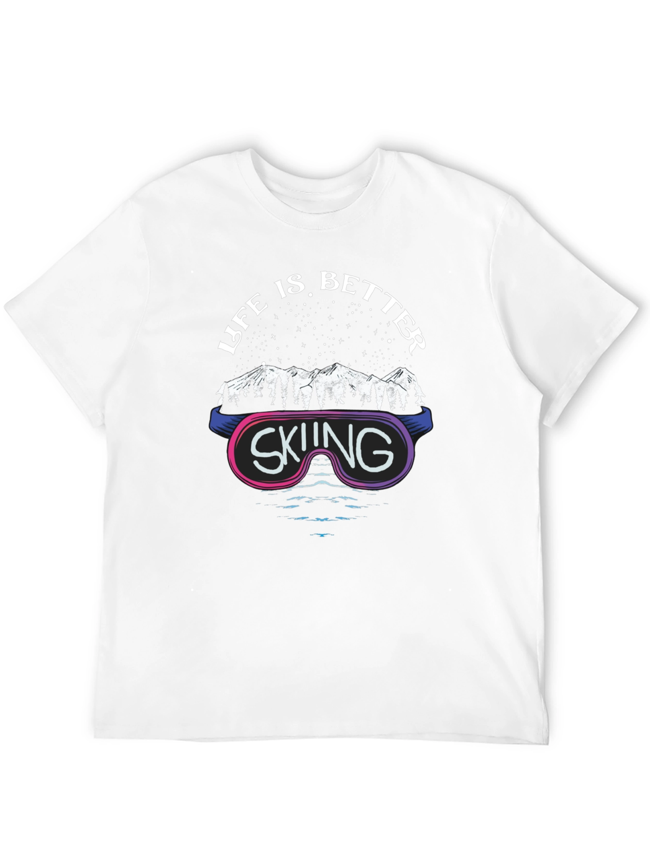 Life is Better Skiing Graphic T-Shirt
