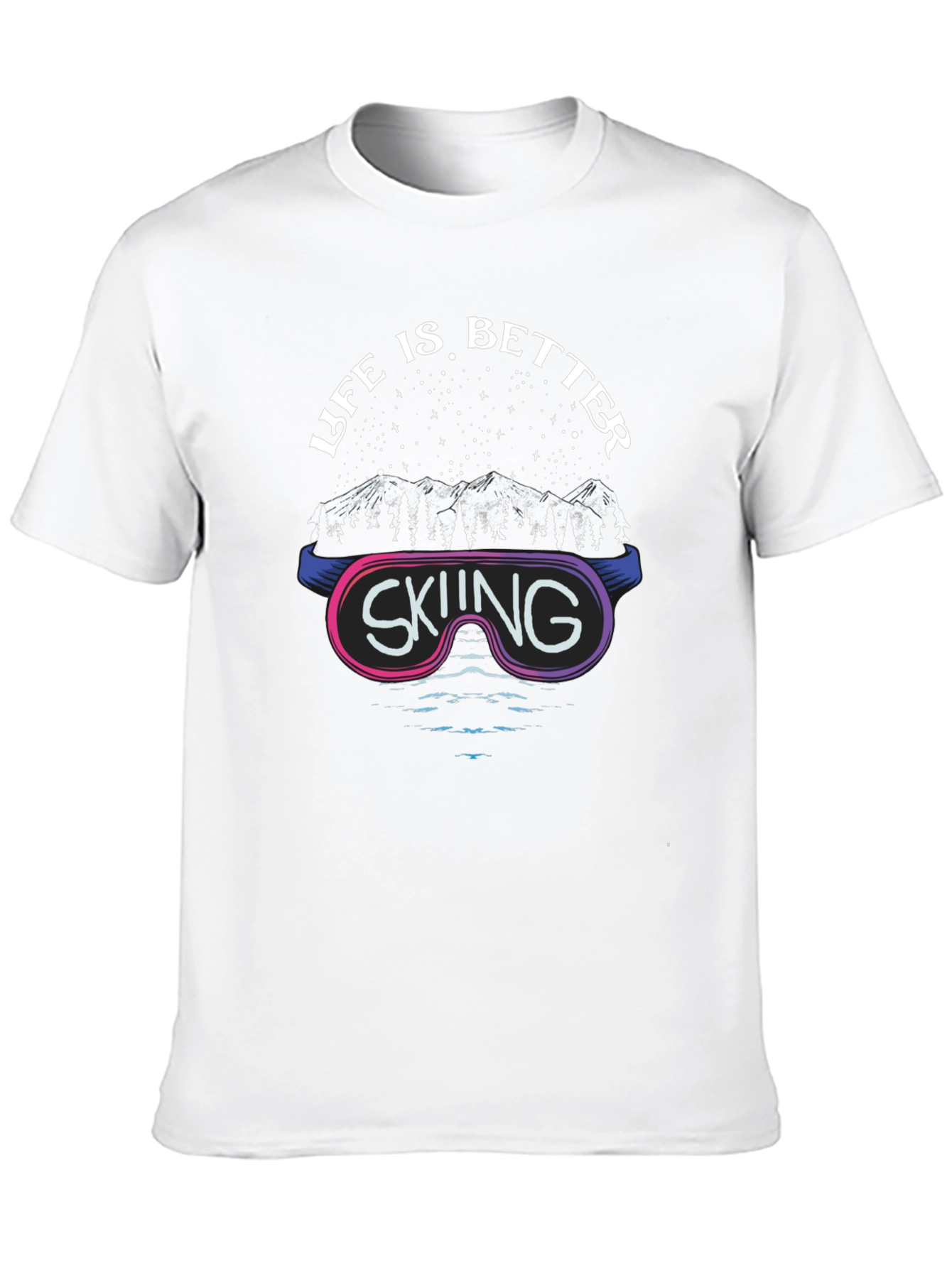 Life is Better Skiing Graphic T-Shirt