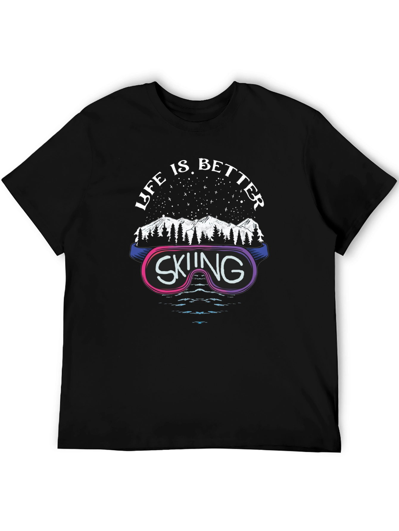 Life is Better Skiing Graphic T-Shirt