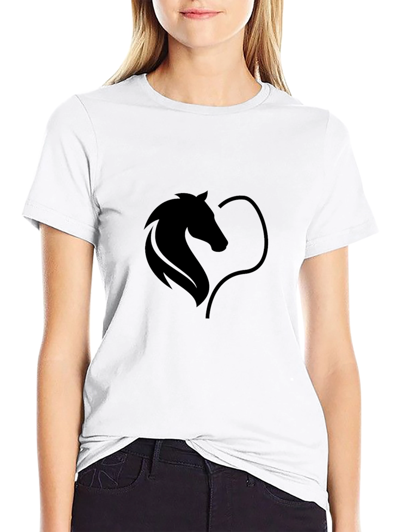 Horse Lovers Black T-Shirt