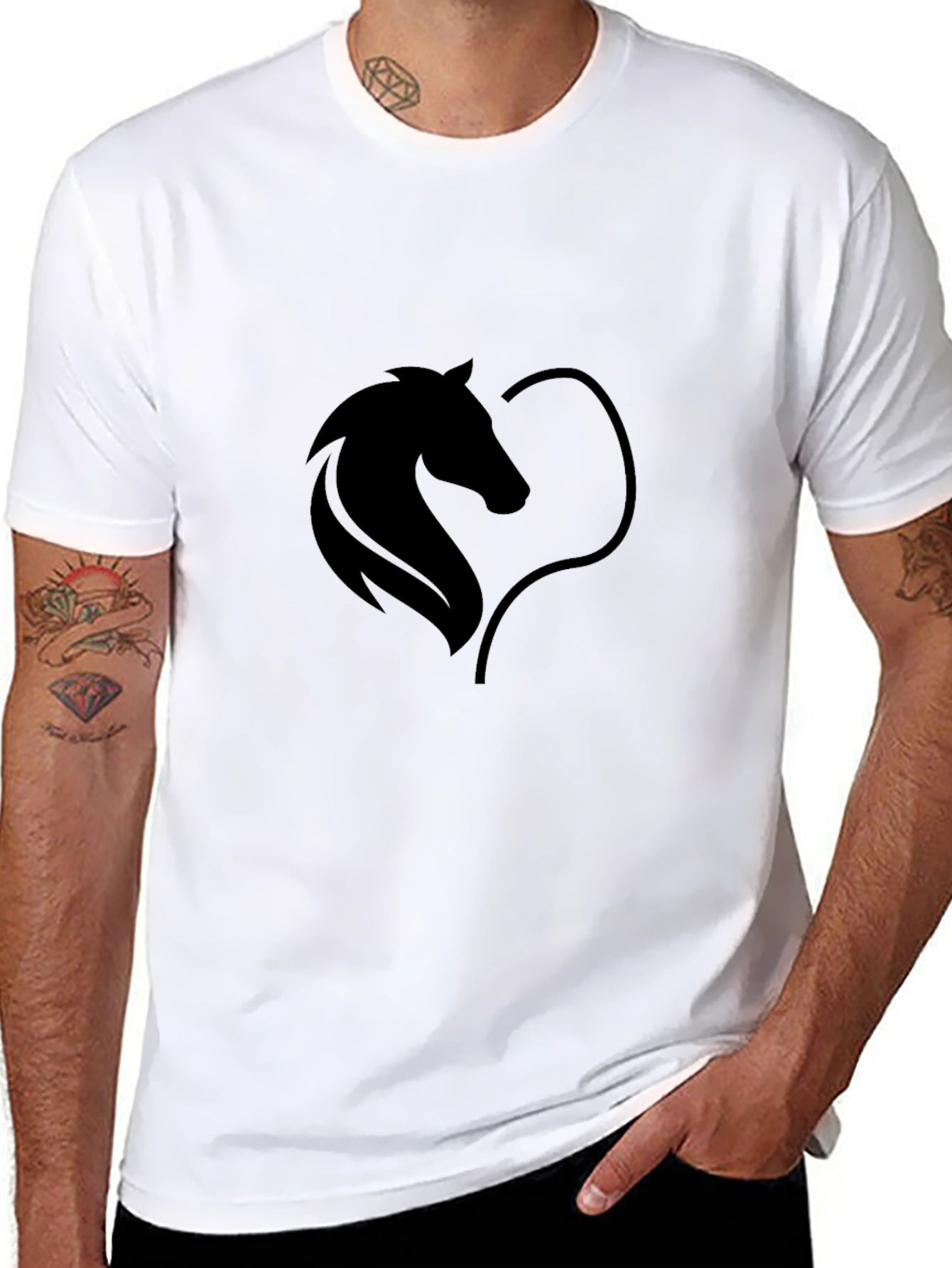 Horse Lovers Black T-Shirt