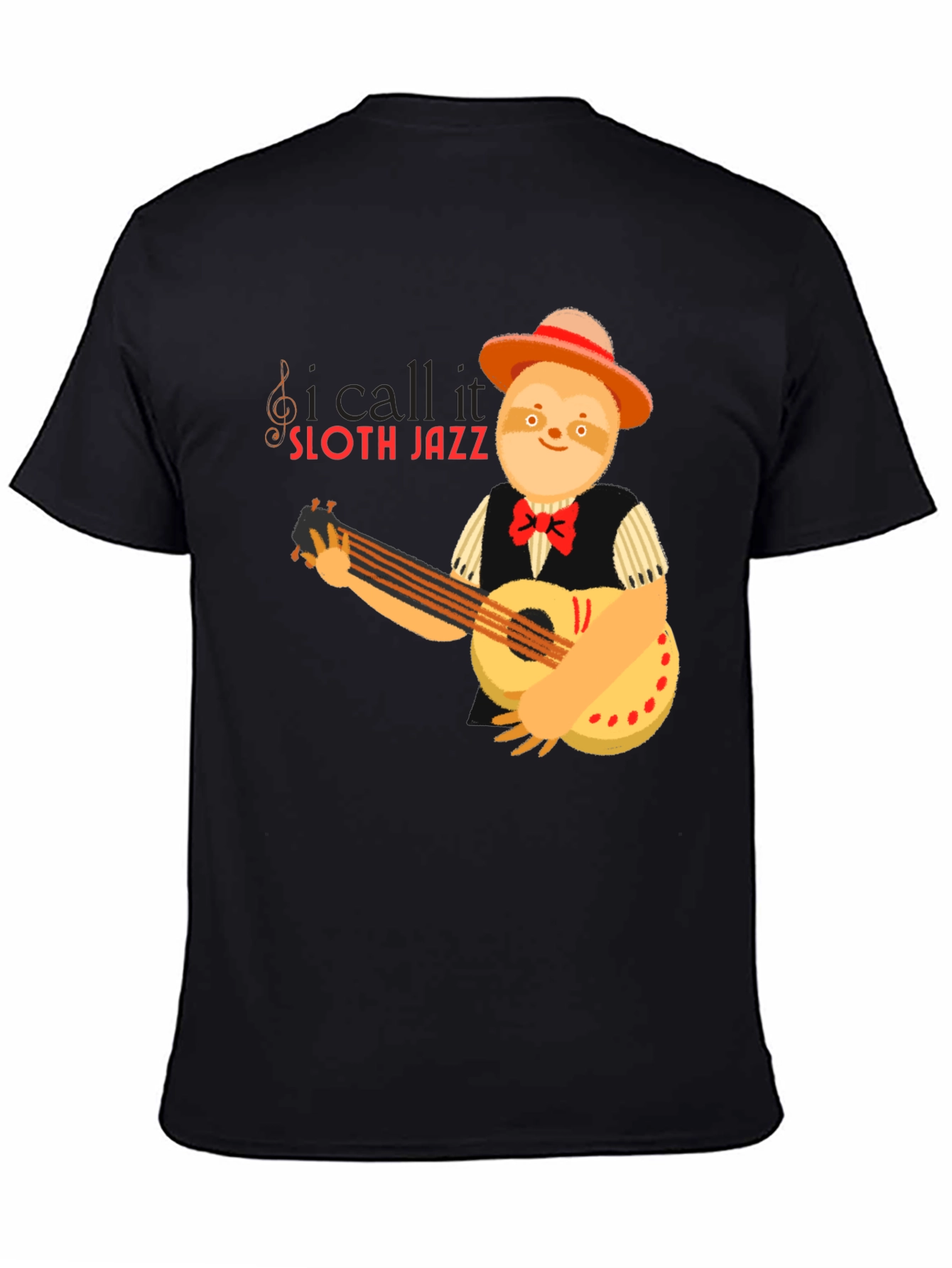 Sloth Jazz Graphic T-Shirt - Musical Animal Tee