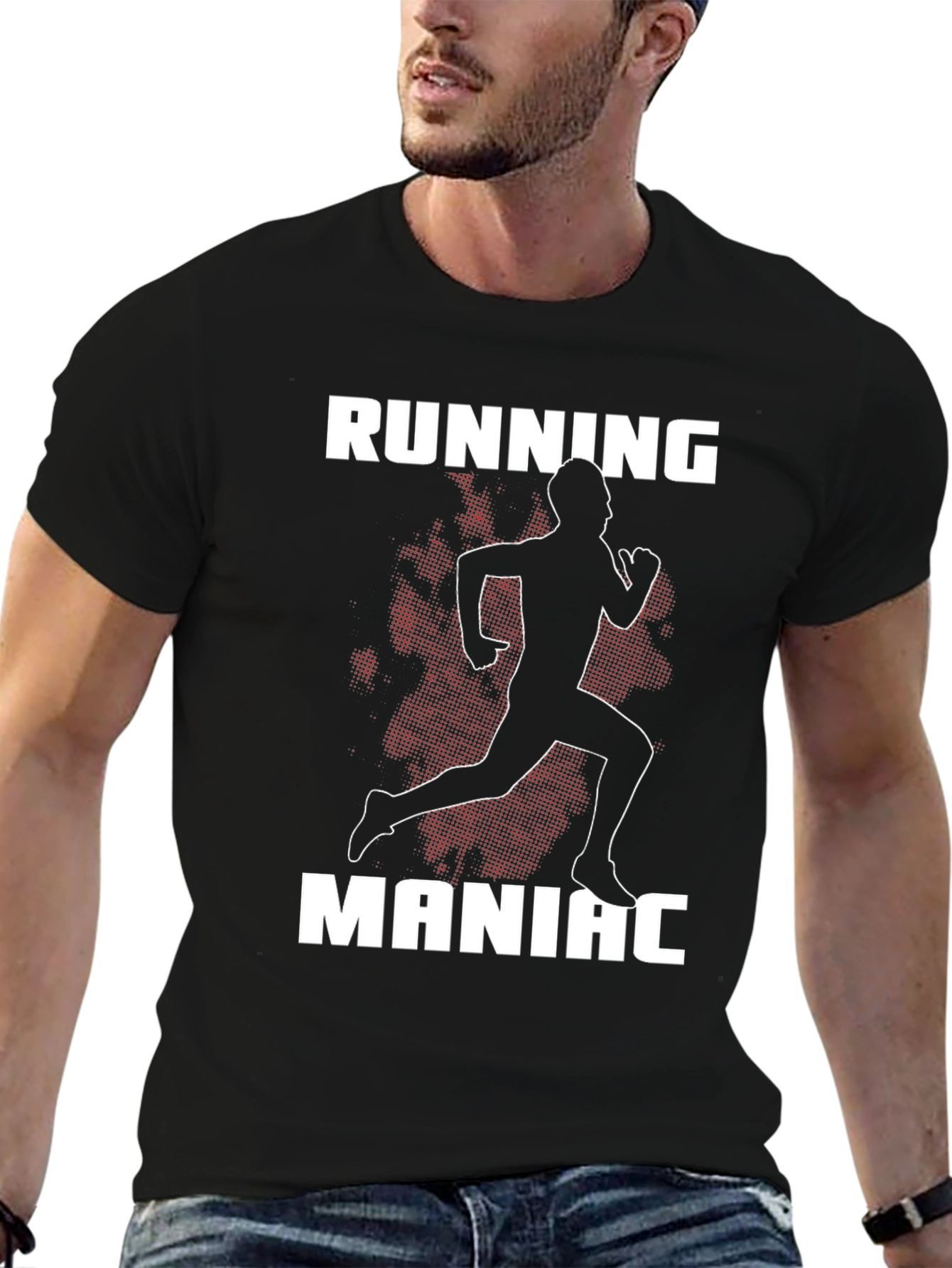 Running Maniac Graphic Tee - Black