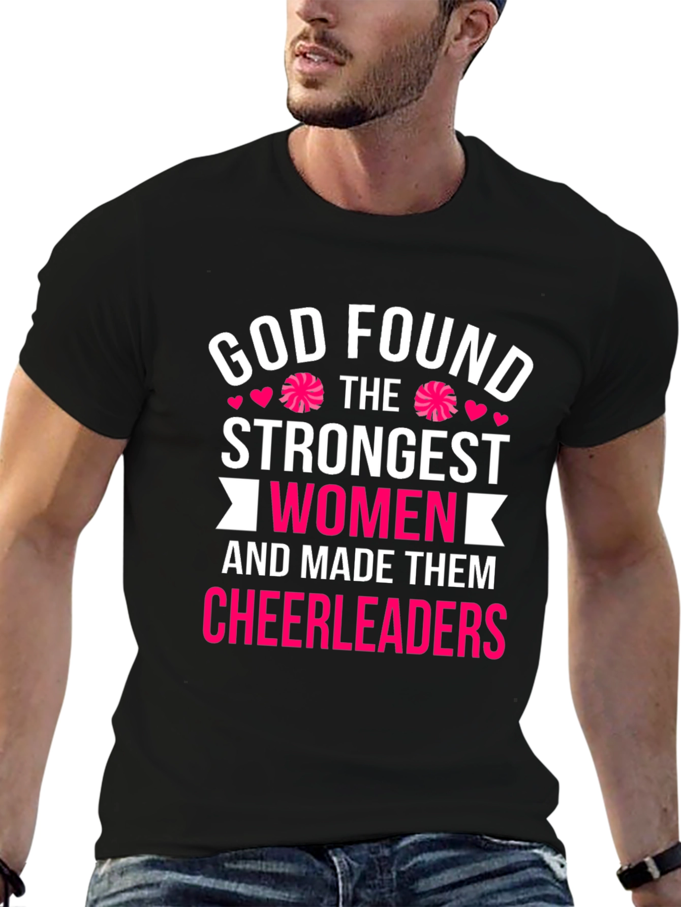 Cheerleader Strong Womens Graphic T-Shirt