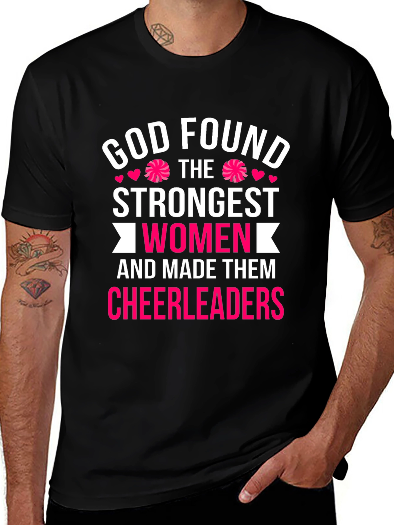 Cheerleader Strong Womens Graphic T-Shirt