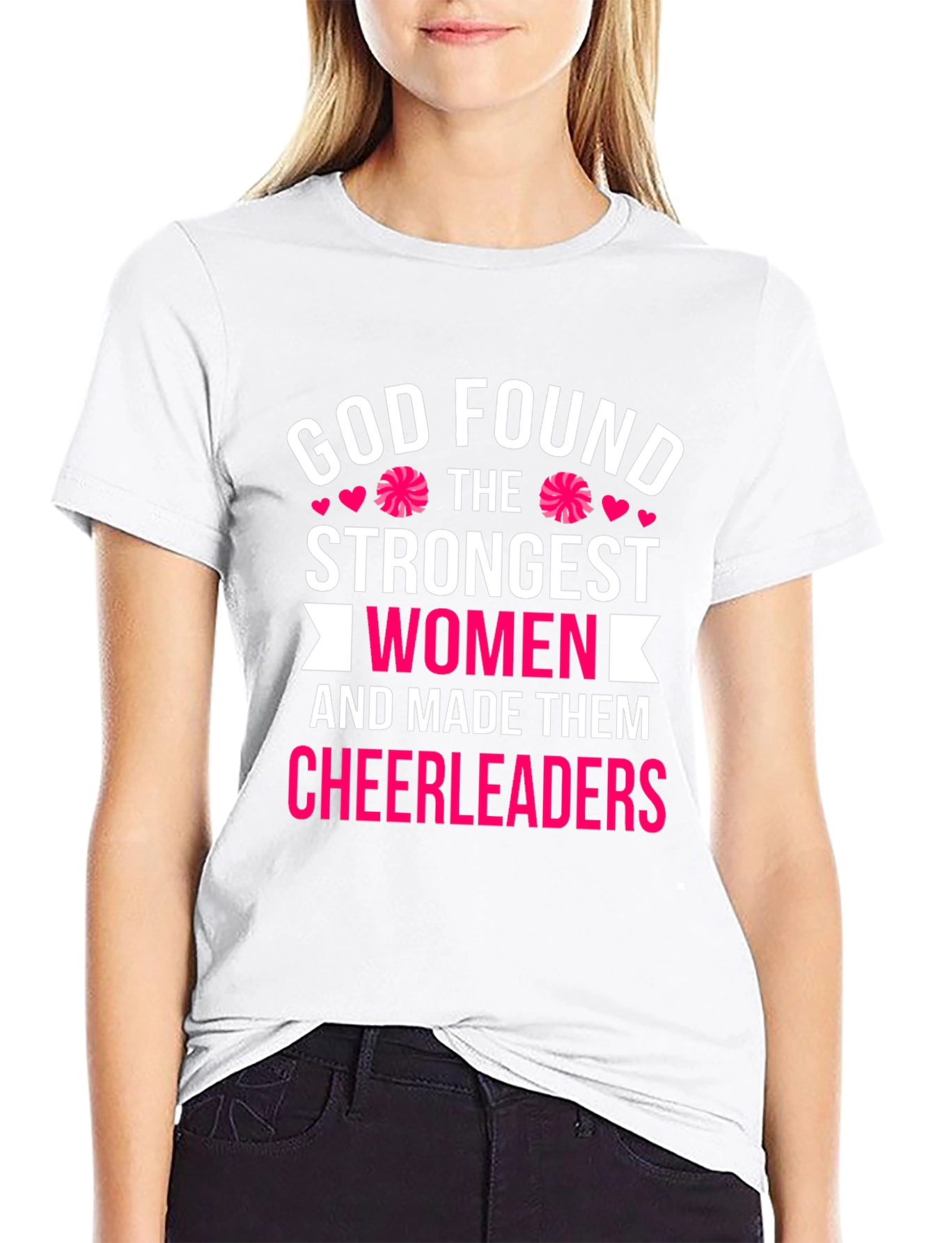 Cheerleader Strong Womens Graphic T-Shirt