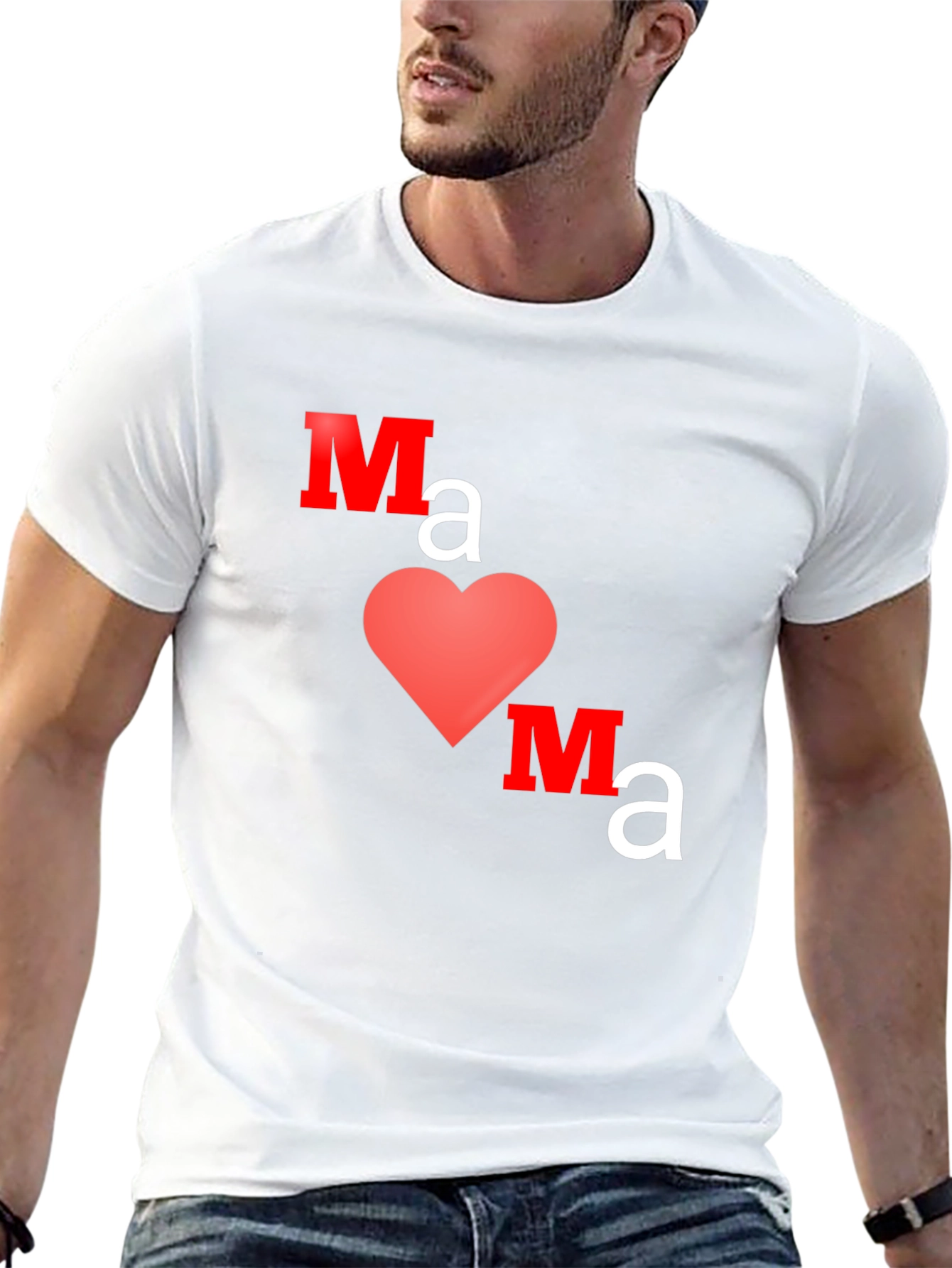 Mama Heart Graphic Tee - Trendy Mothers Day Gift