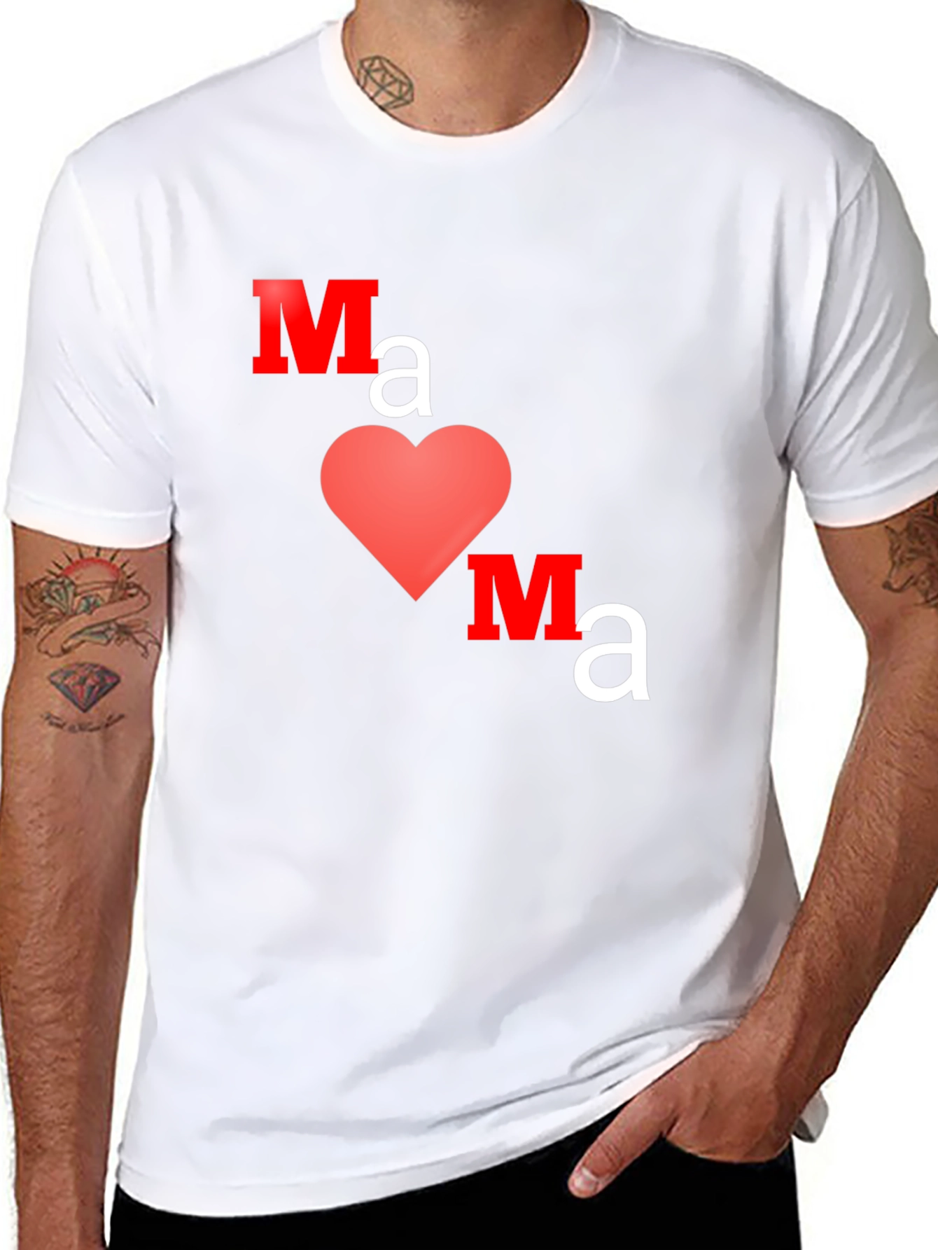 Mama Heart Graphic Tee - Trendy Mothers Day Gift