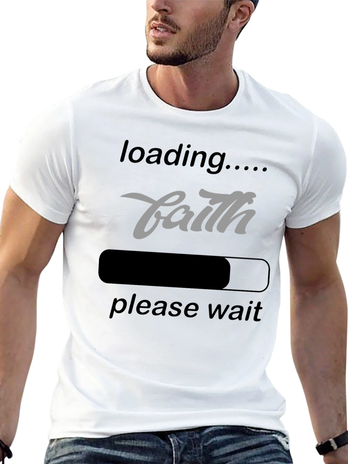 Faith Loading T-Shirt - Inspirational Graphic Tee