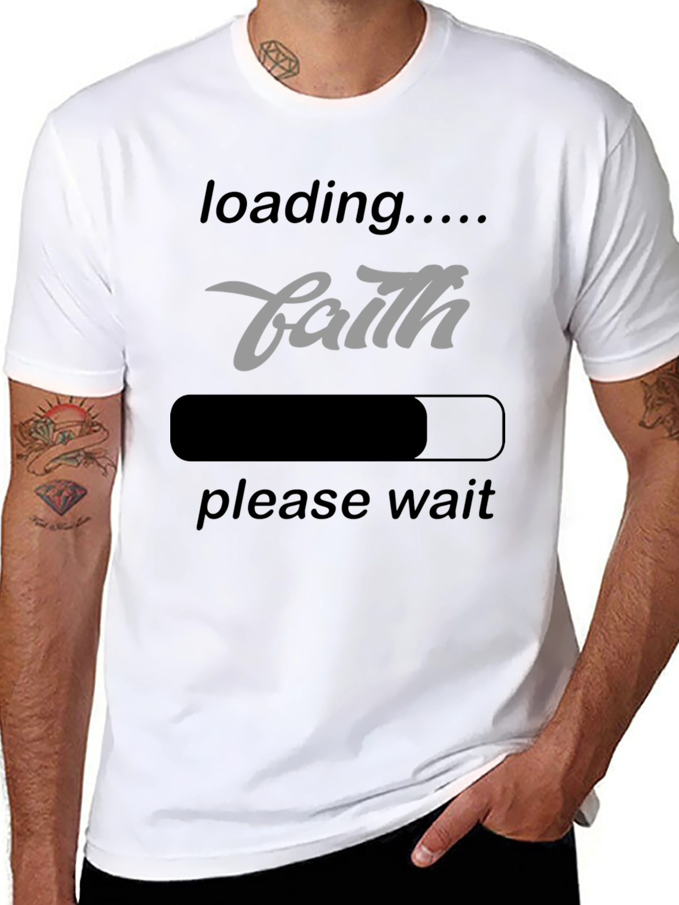 Faith Loading T-Shirt - Inspirational Graphic Tee
