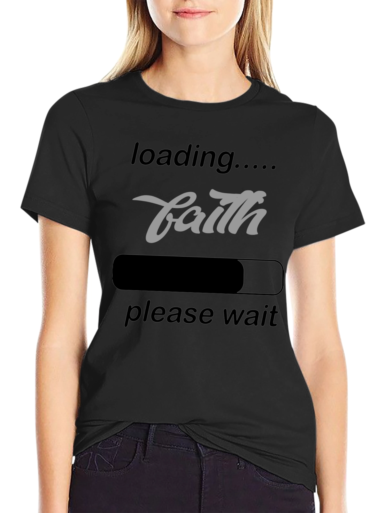 Faith Loading T-Shirt - Inspirational Graphic Tee