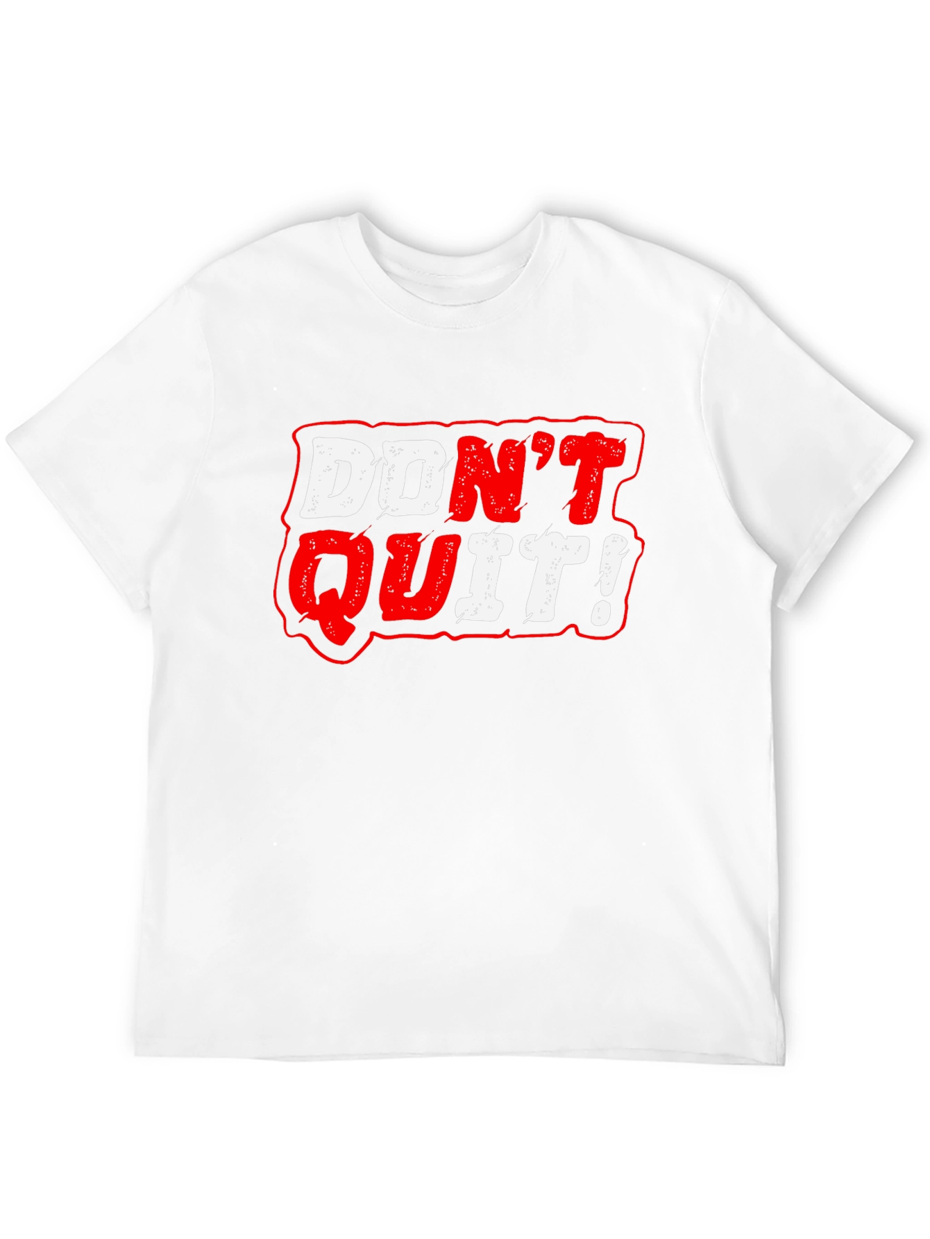 Dont Quit Graphic Tee - Motivational Black T-Shirt