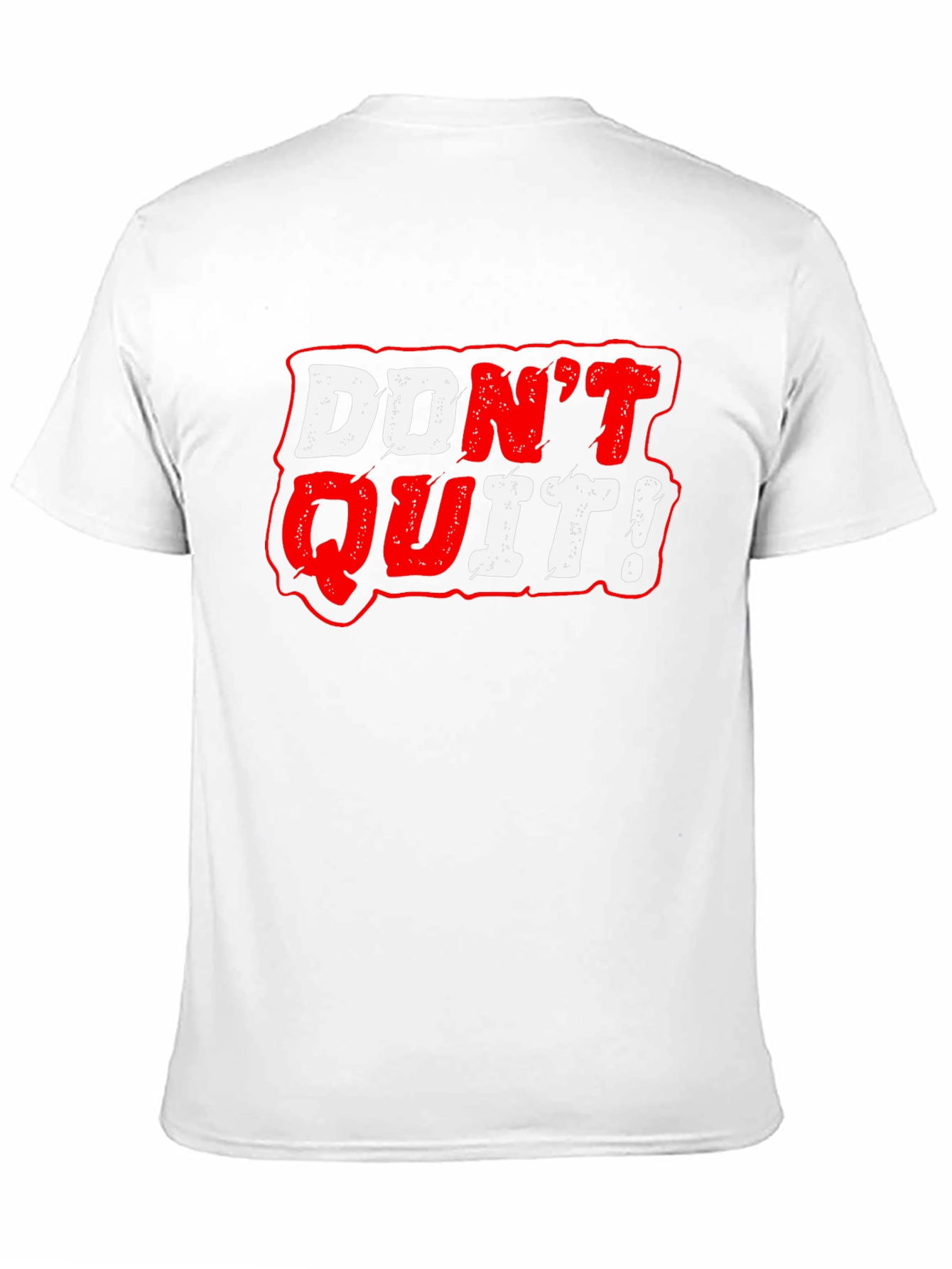 Dont Quit Graphic Tee - Motivational Black T-Shirt