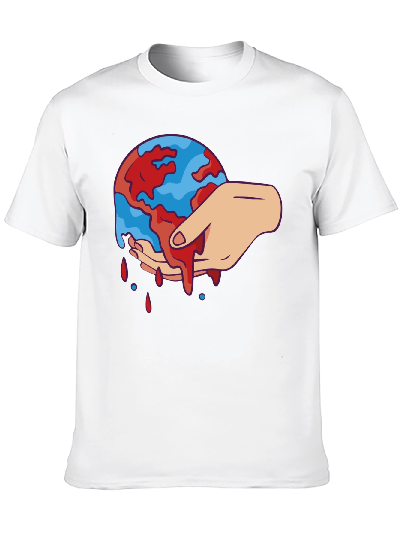 Bleeding Earth Graphic Tee - Black