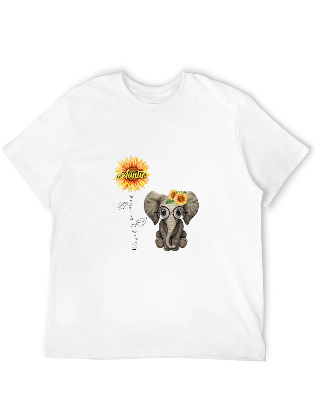 Aunties Little Elephant T-Shirt - Cute Graphic Tee