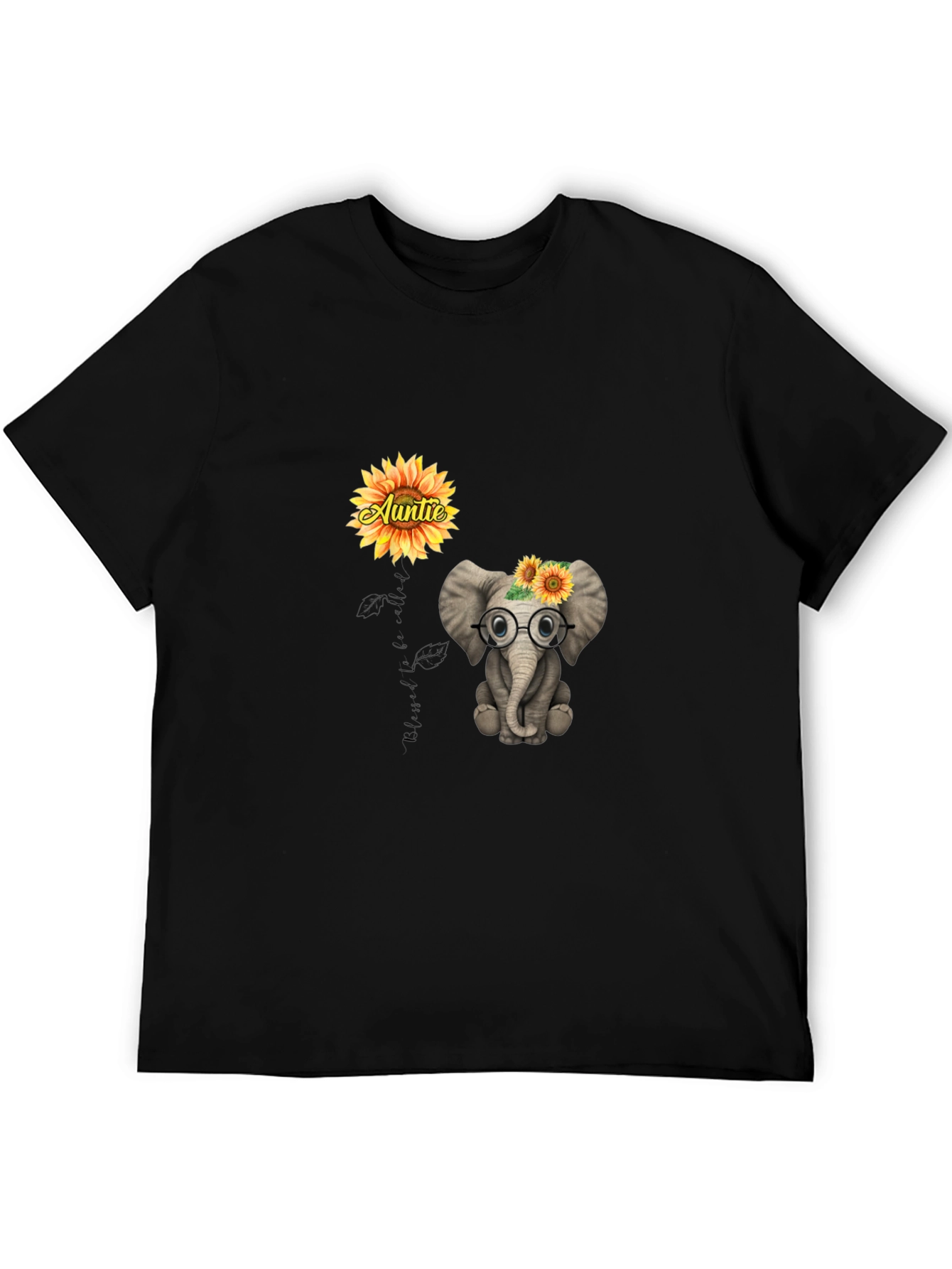 Aunties Little Elephant T-Shirt - Cute Graphic Tee