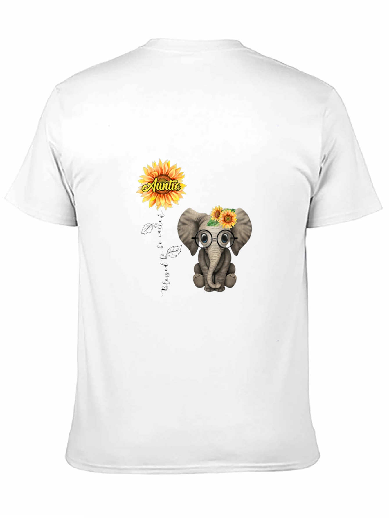 Aunties Little Elephant T-Shirt - Cute Graphic Tee