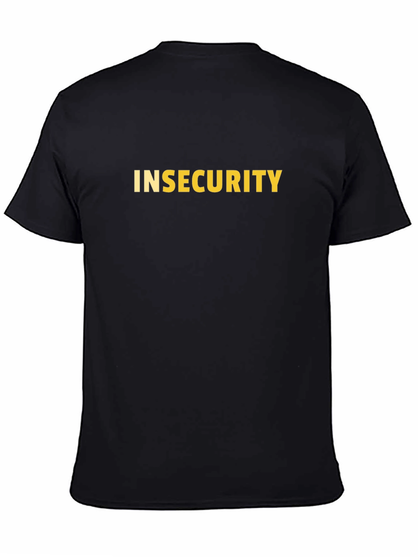 Insecurity T-Shirt - Black Crew Neck Tee
