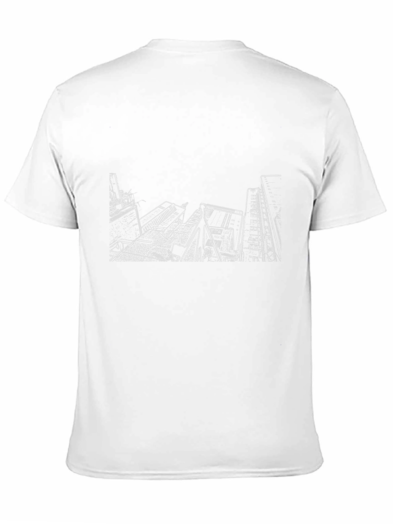 Cityscape Graphic Tee - Modern Black T-Shirt