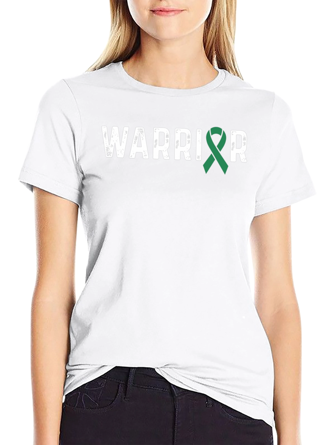 Warrior Ribbon Graphic Tee - Black