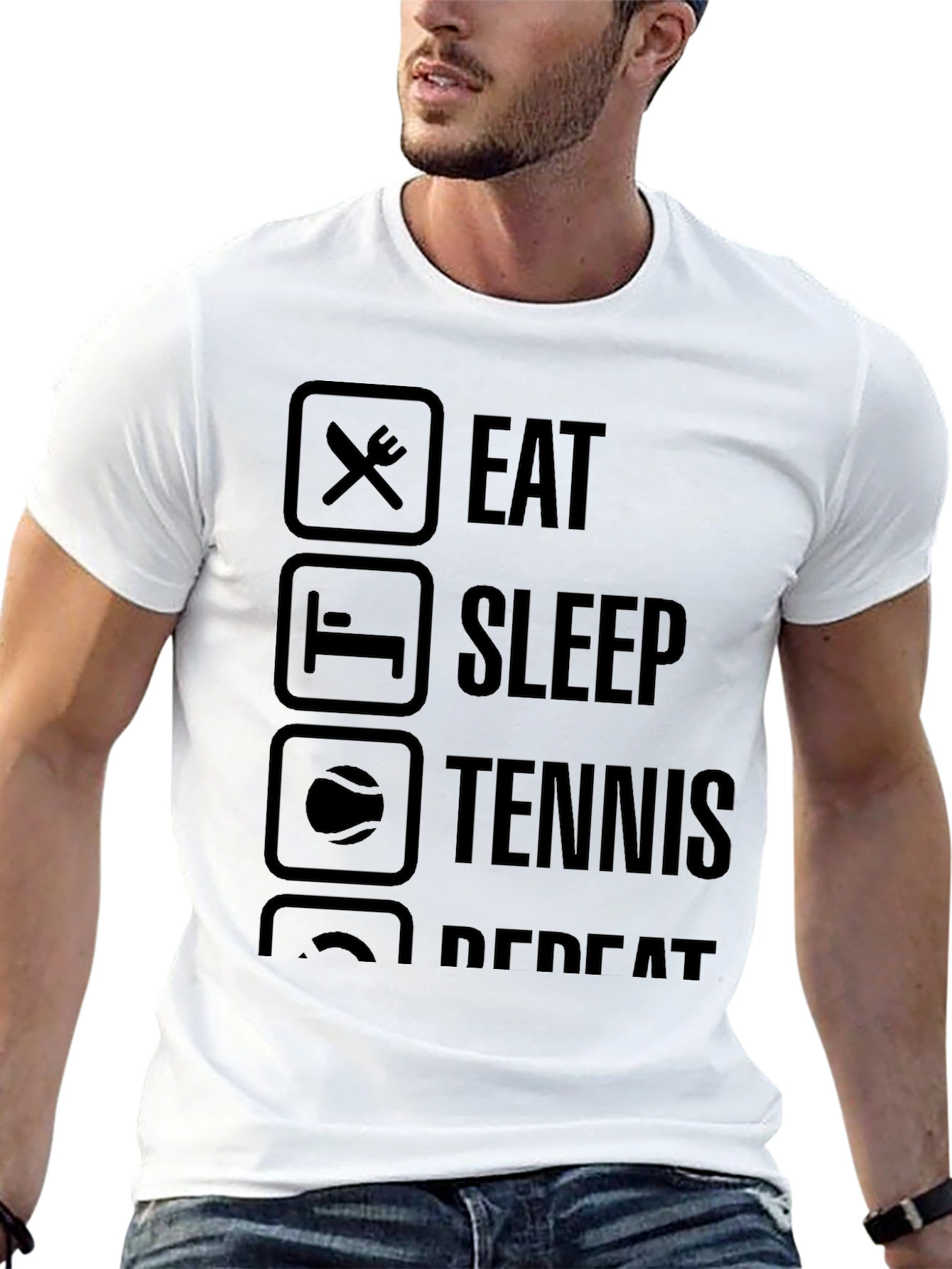 Eat Sleep Tennis Repeat T-Shirt