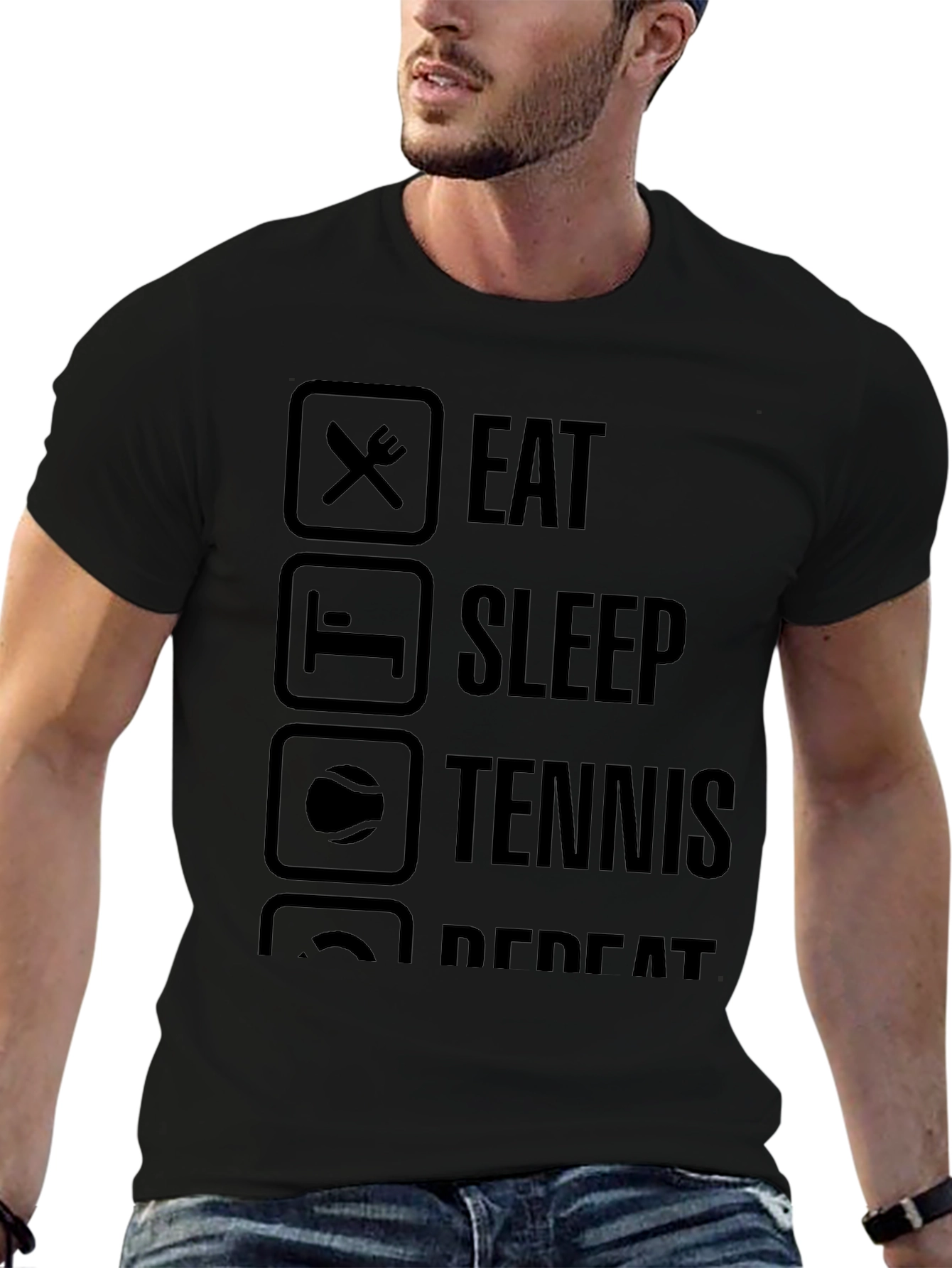 Eat Sleep Tennis Repeat T-Shirt