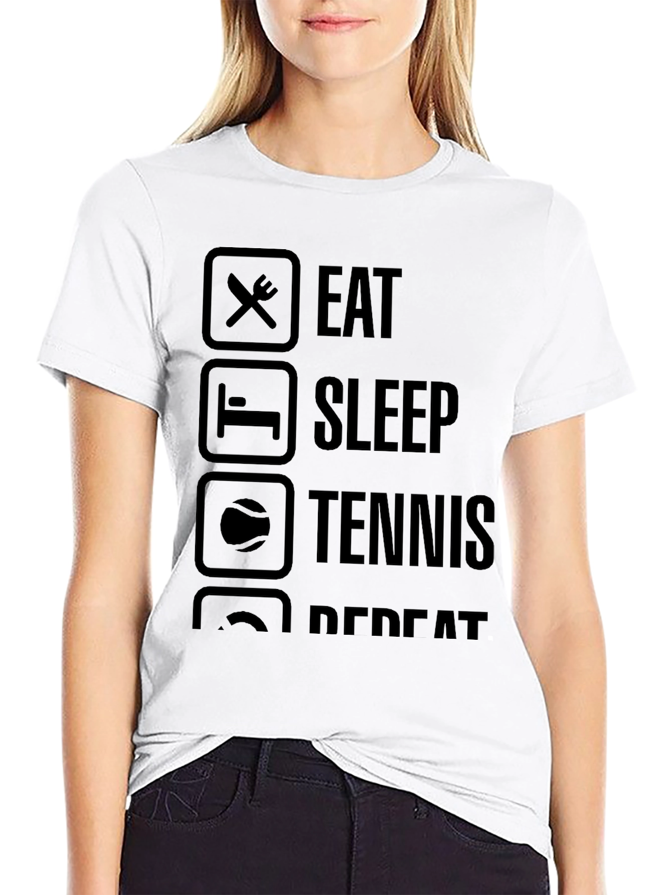 Eat Sleep Tennis Repeat T-Shirt