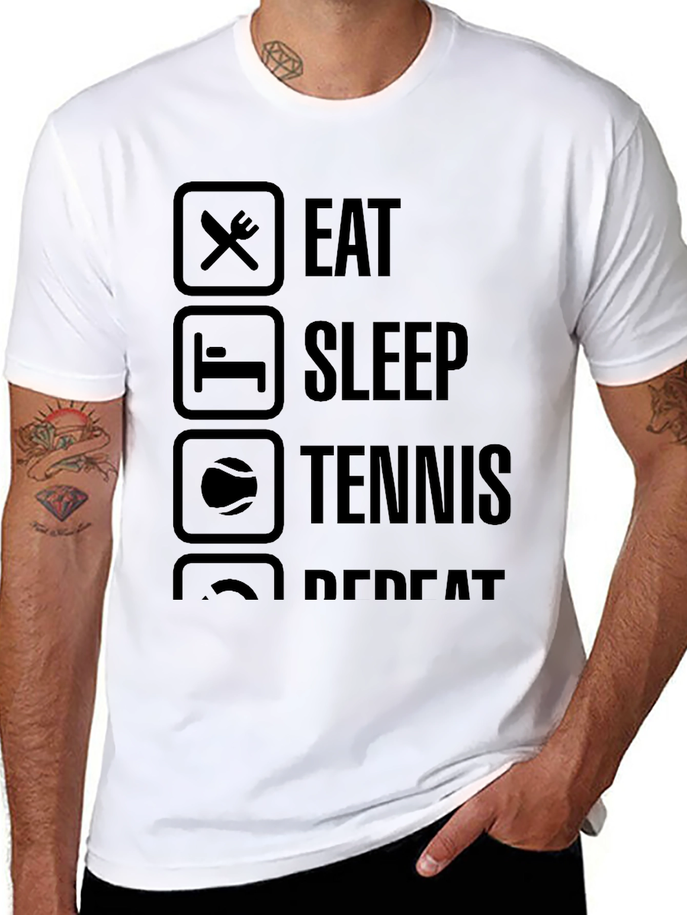 Eat Sleep Tennis Repeat T-Shirt
