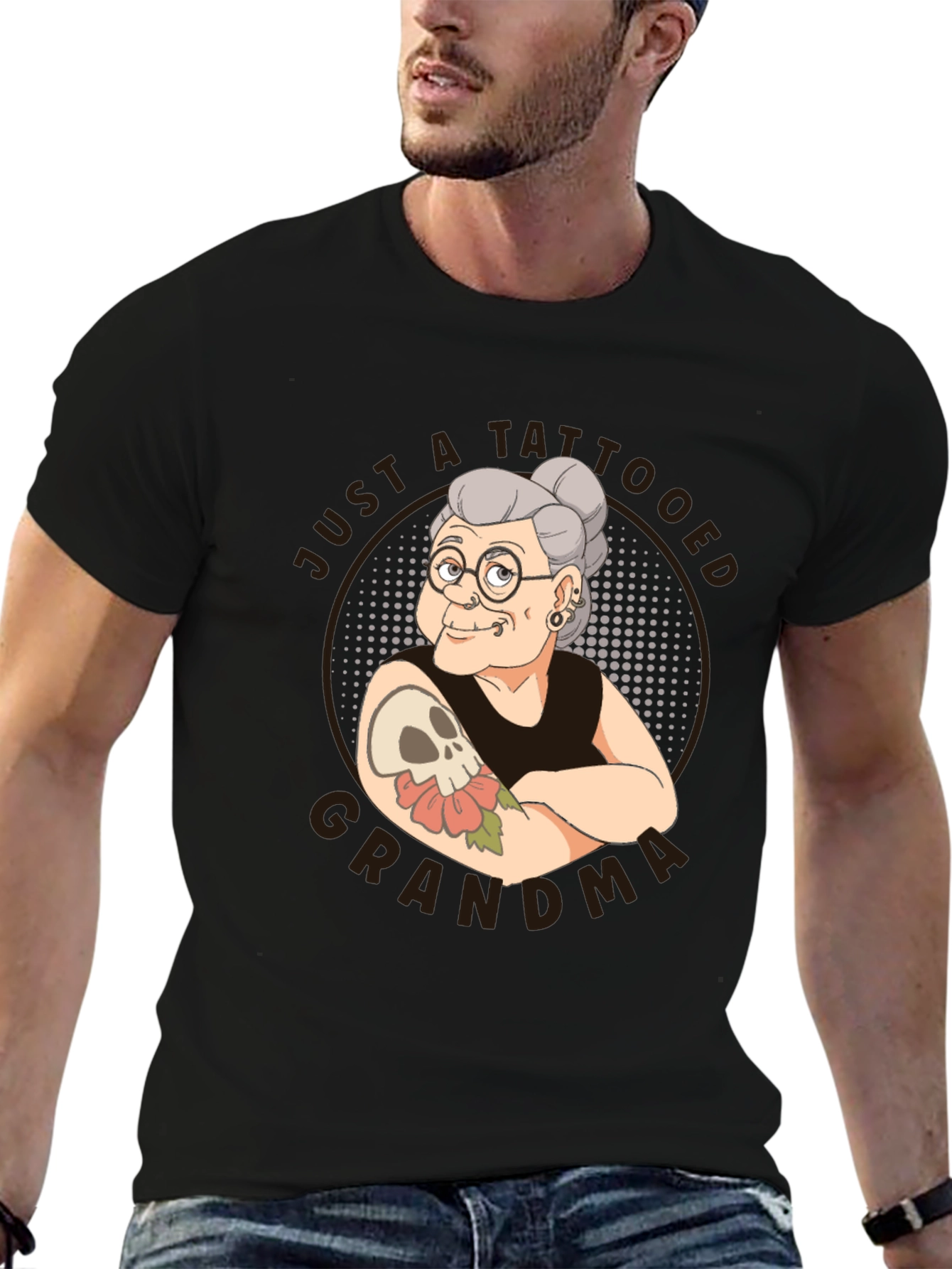 Tattooed Grandma T-Shirt - Funny Graphic Tee