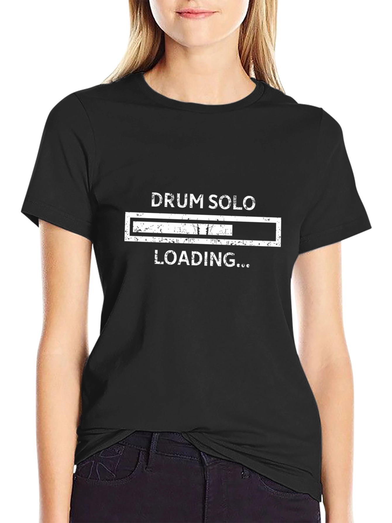 Drum Solo Loading Graphic Tee - Musicians Humor