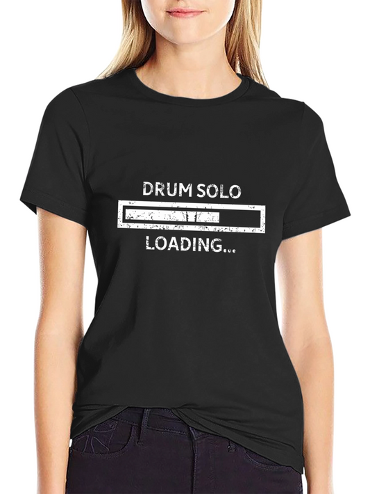 Drum Solo Loading Graphic Tee - Musicians Humor