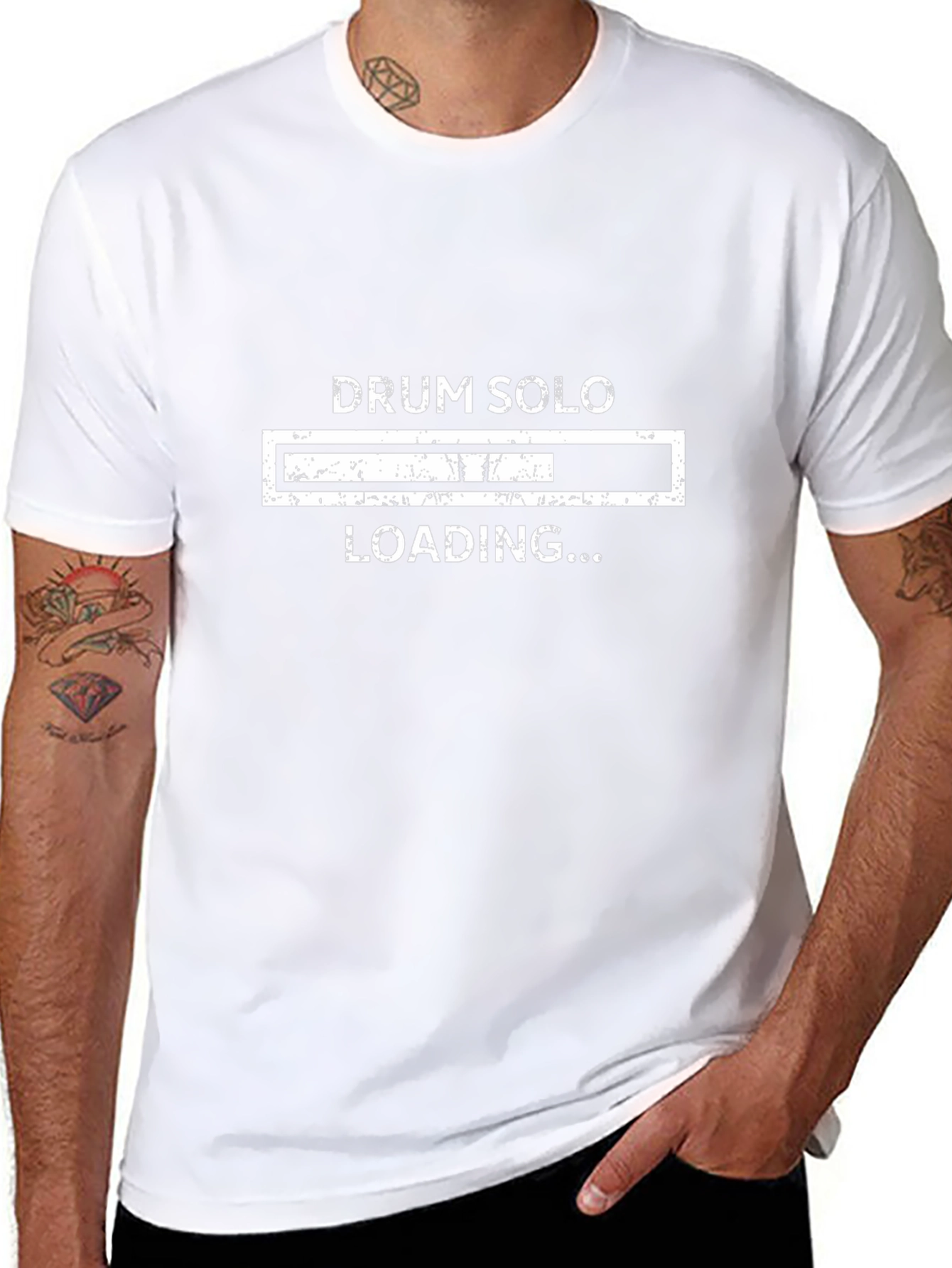 Drum Solo Loading Graphic Tee - Musicians Humor