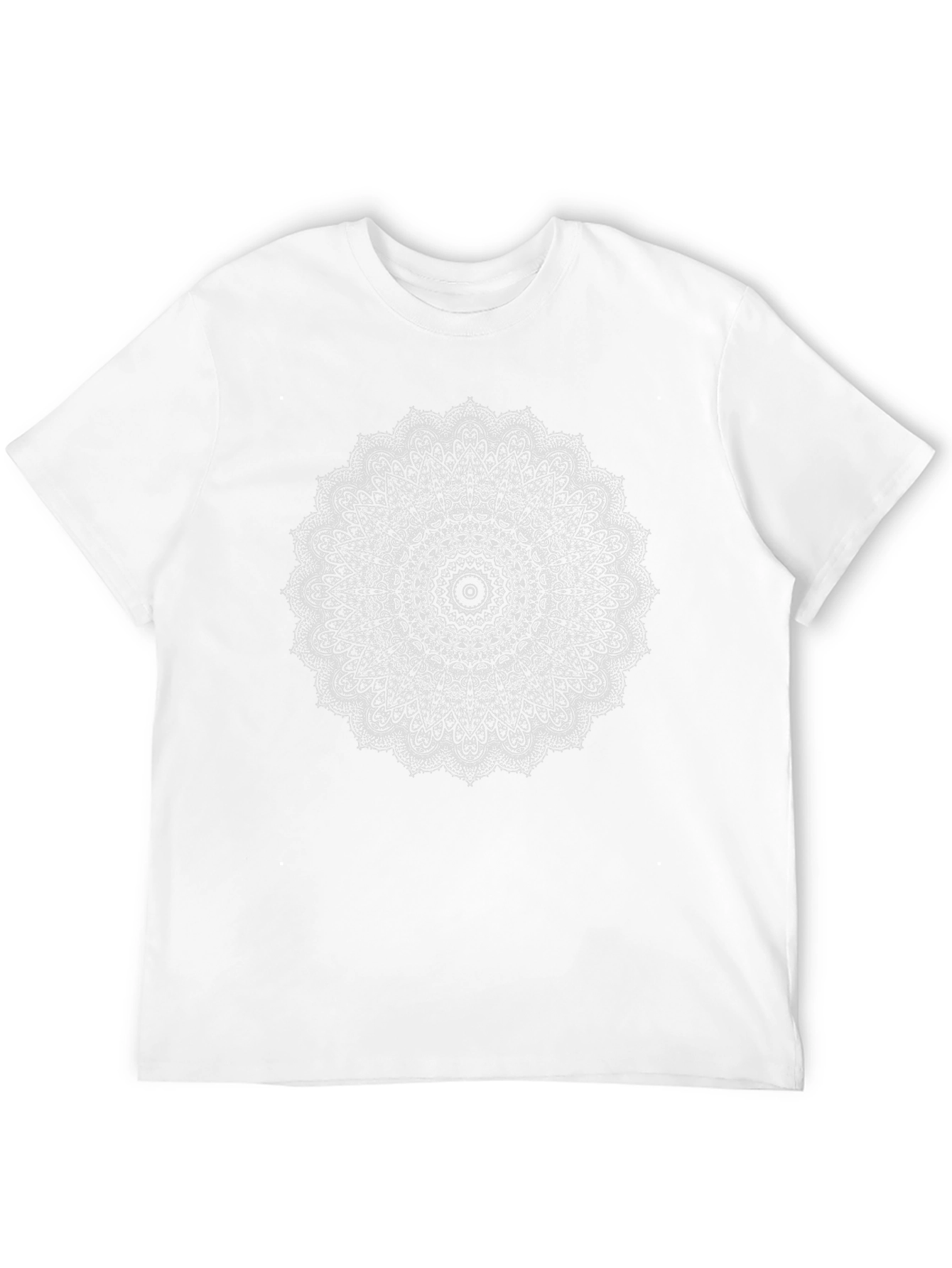 Mandala Print Black T-Shirt - Spiritual Design
