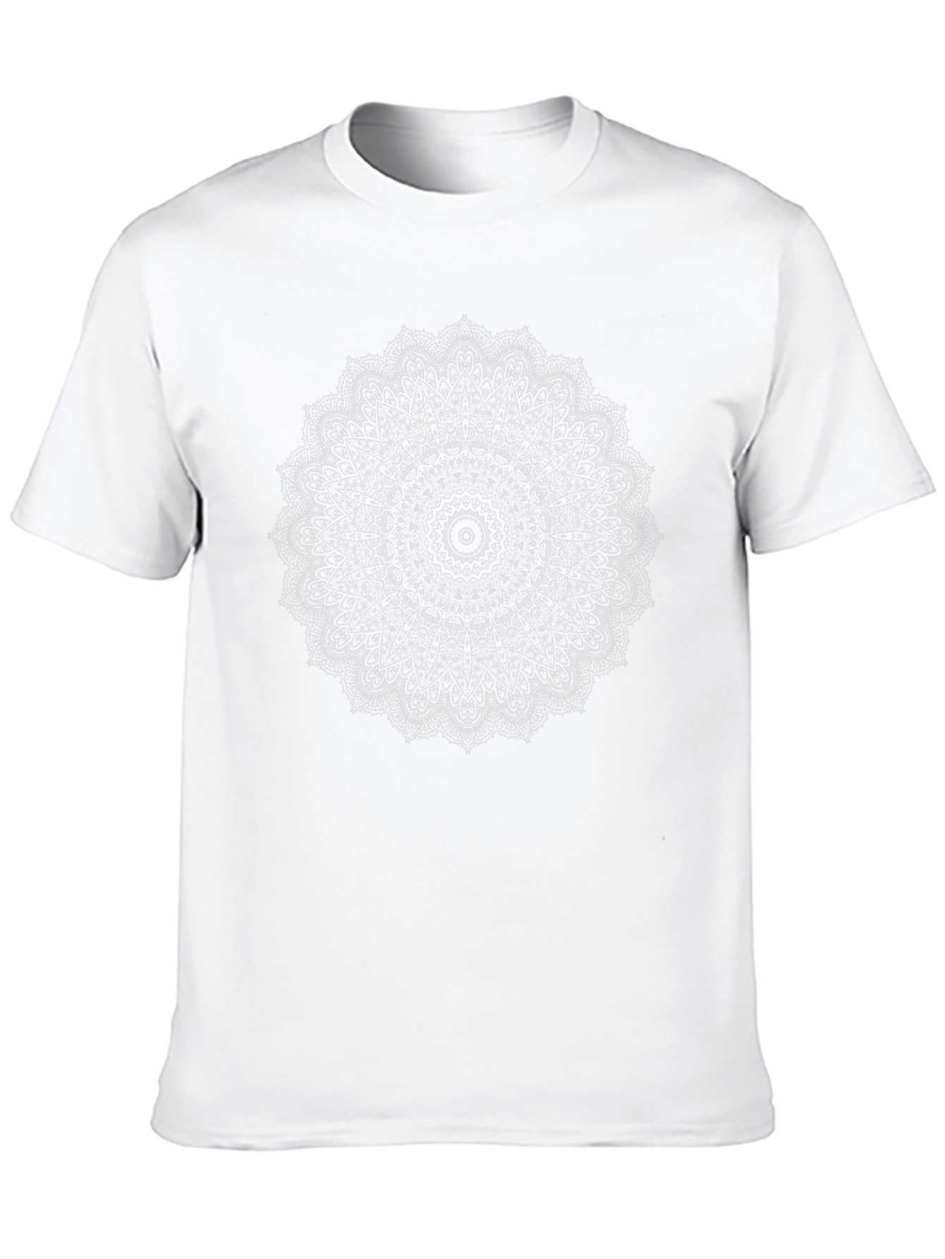 Mandala Print Black T-Shirt - Spiritual Design